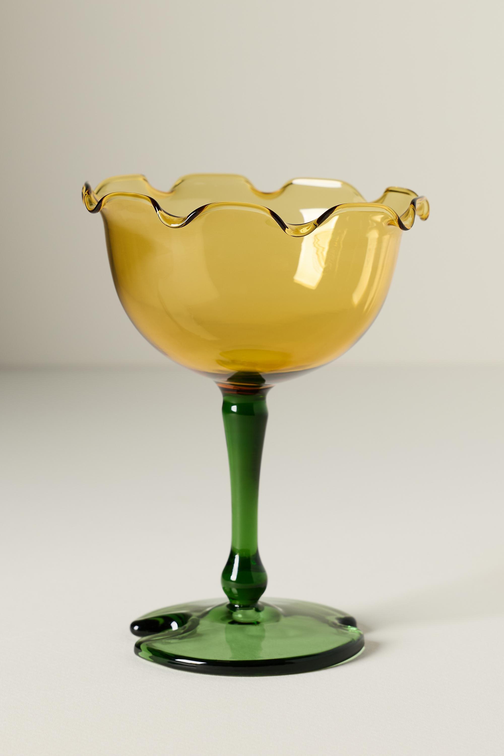 Icon Footed Coupe Glass White, A501_0072, medium