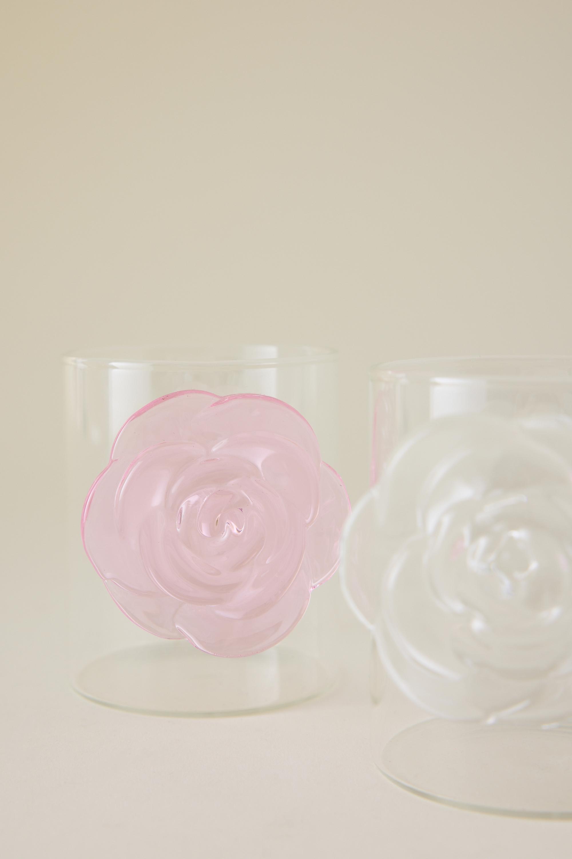 Lepelclub Rosette Tumbler Glass, Clear, A501_0100, medium