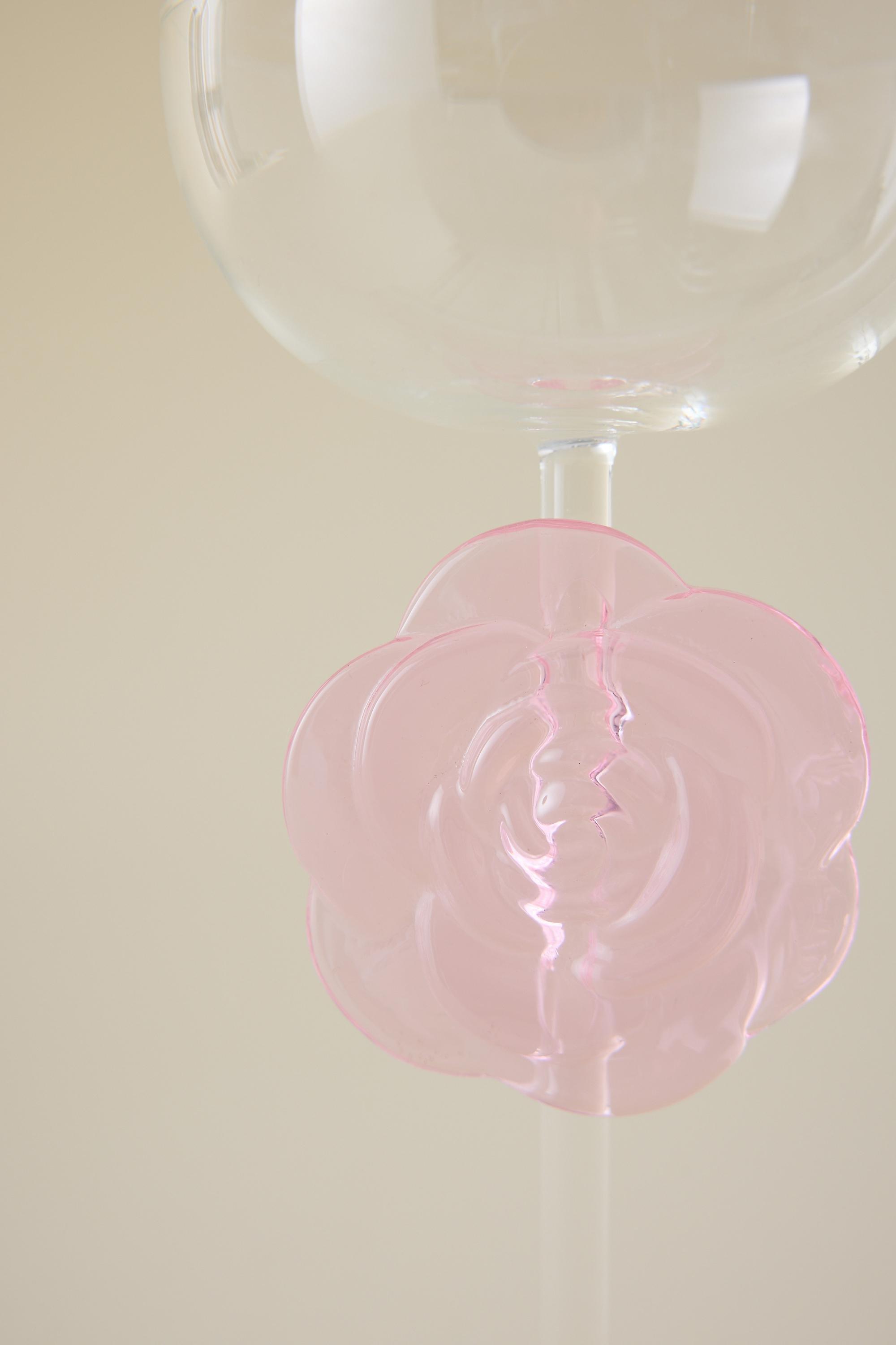 Lepel Club Rosette Coupe Glass, Pink, Pink, large image number 2