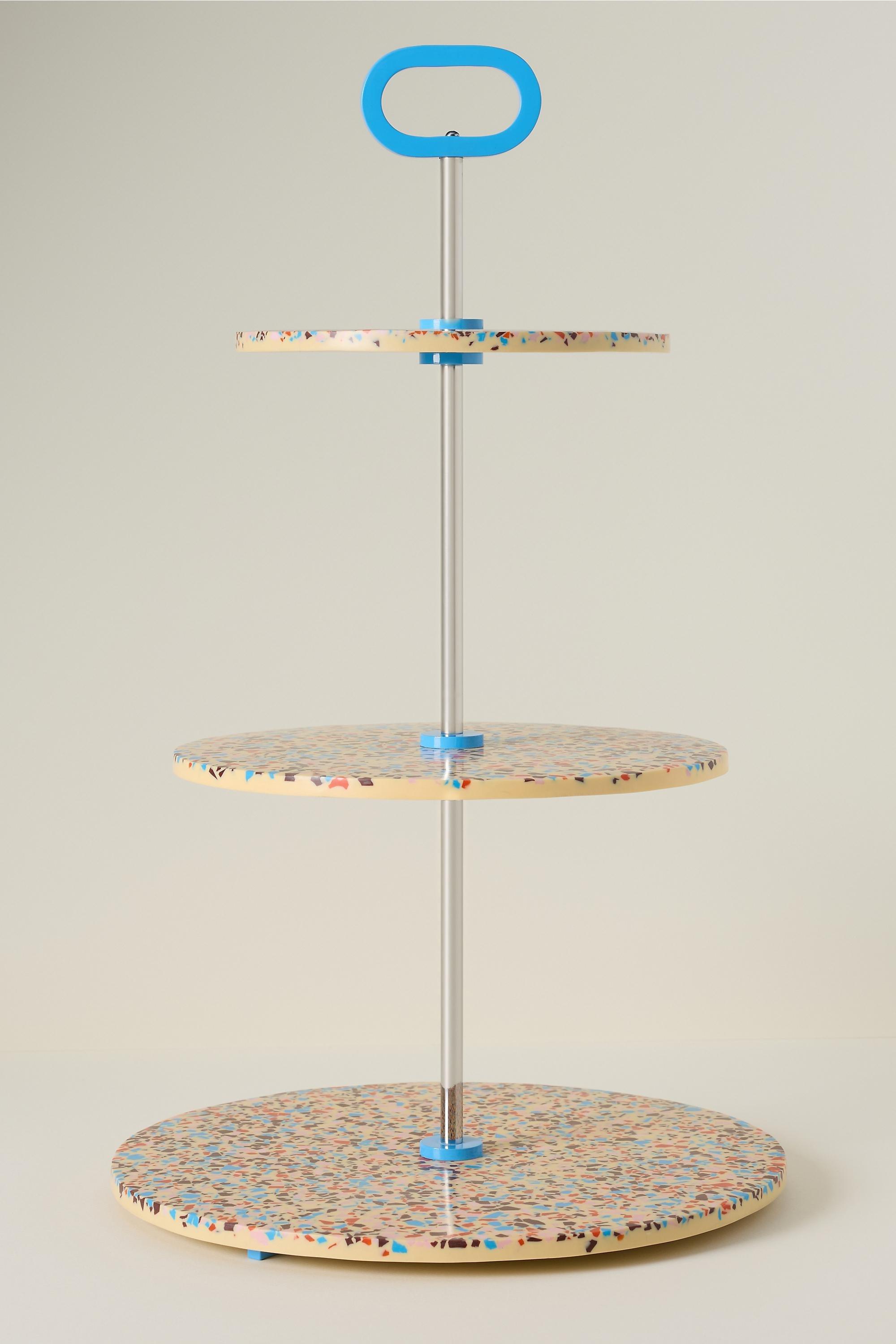 Gaetano Tiered Stand, Blue, A501_0249, medium