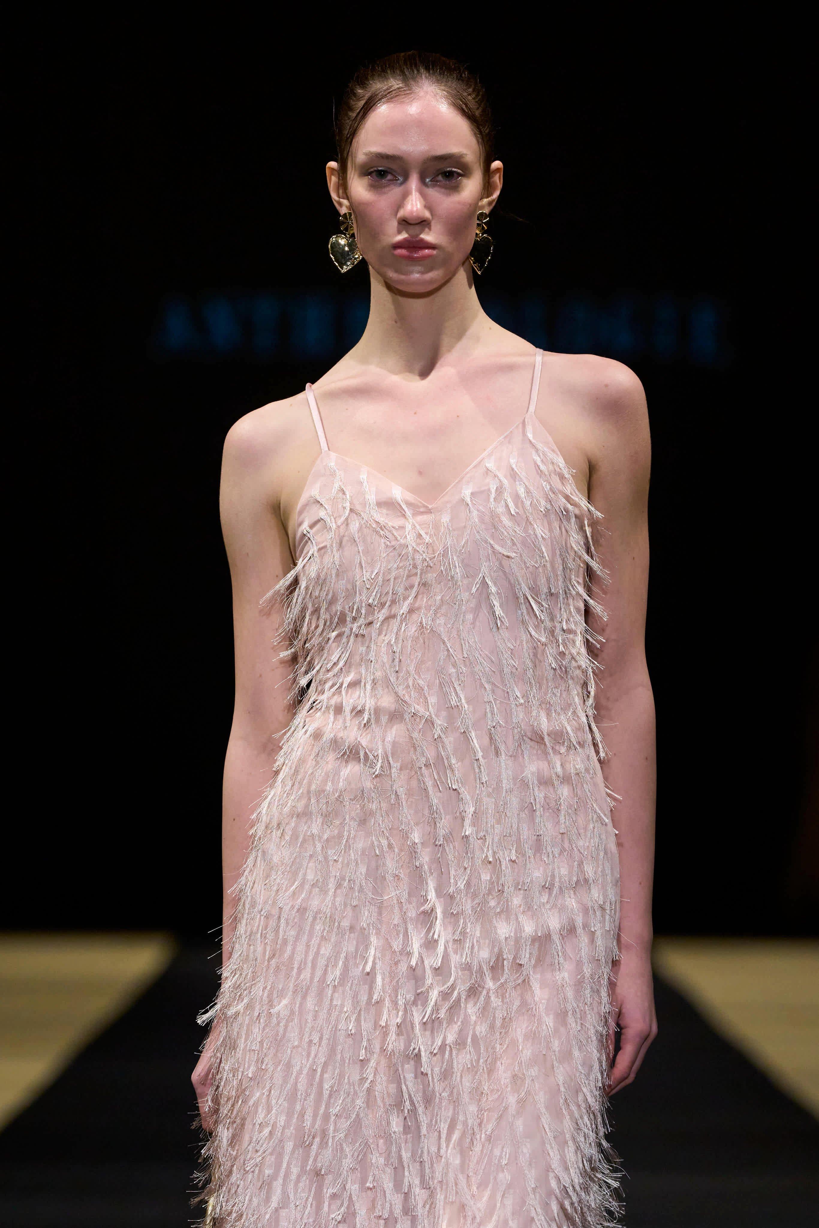 Faux Feather Fringe Midi Dress, Pink, A501_0066, medium