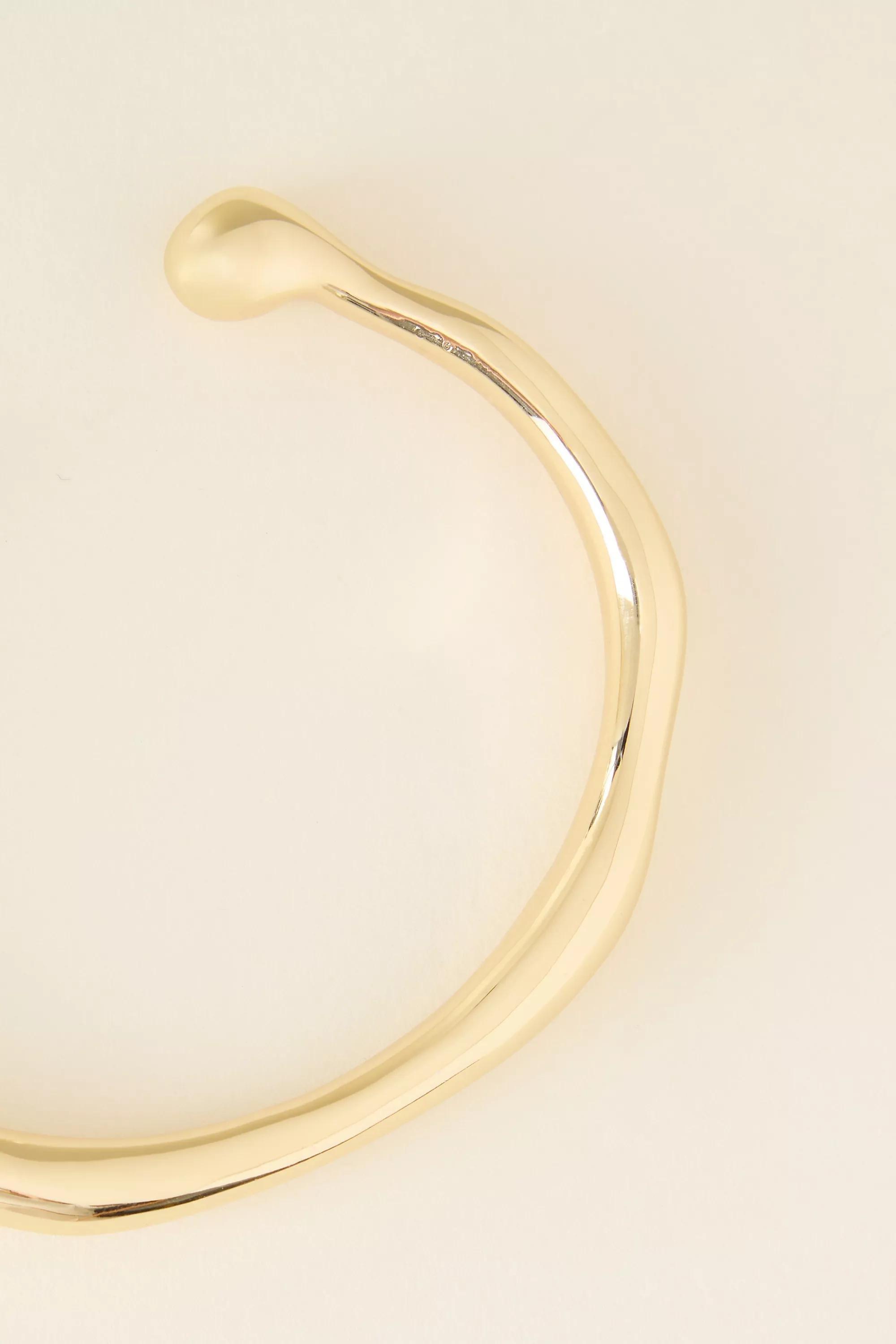 GOLD Hammered Cuff Bracelet, A501_0070, medium