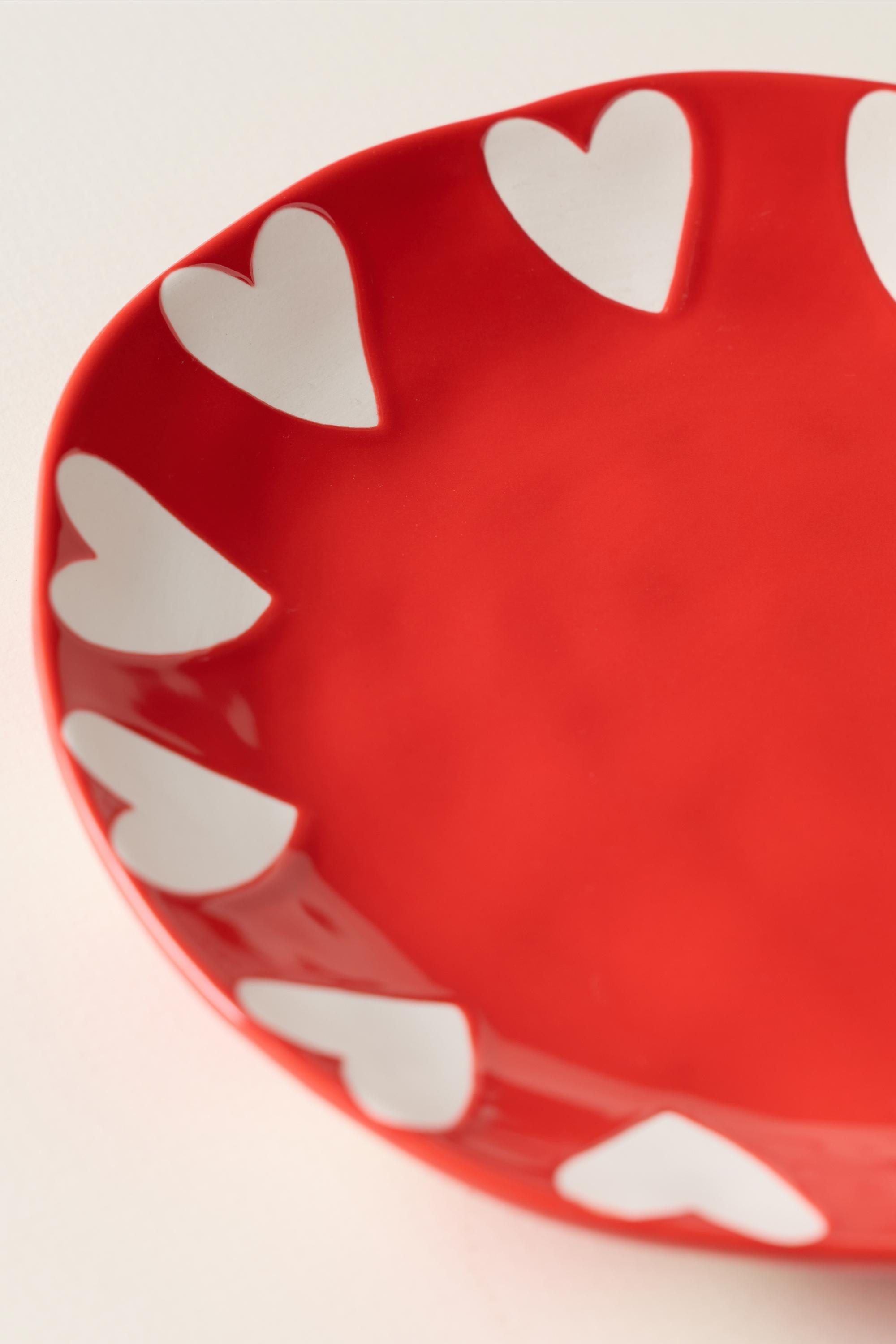 Vida Icon Stoneware Dessert Plate, Red, A501_0064, large image number 3