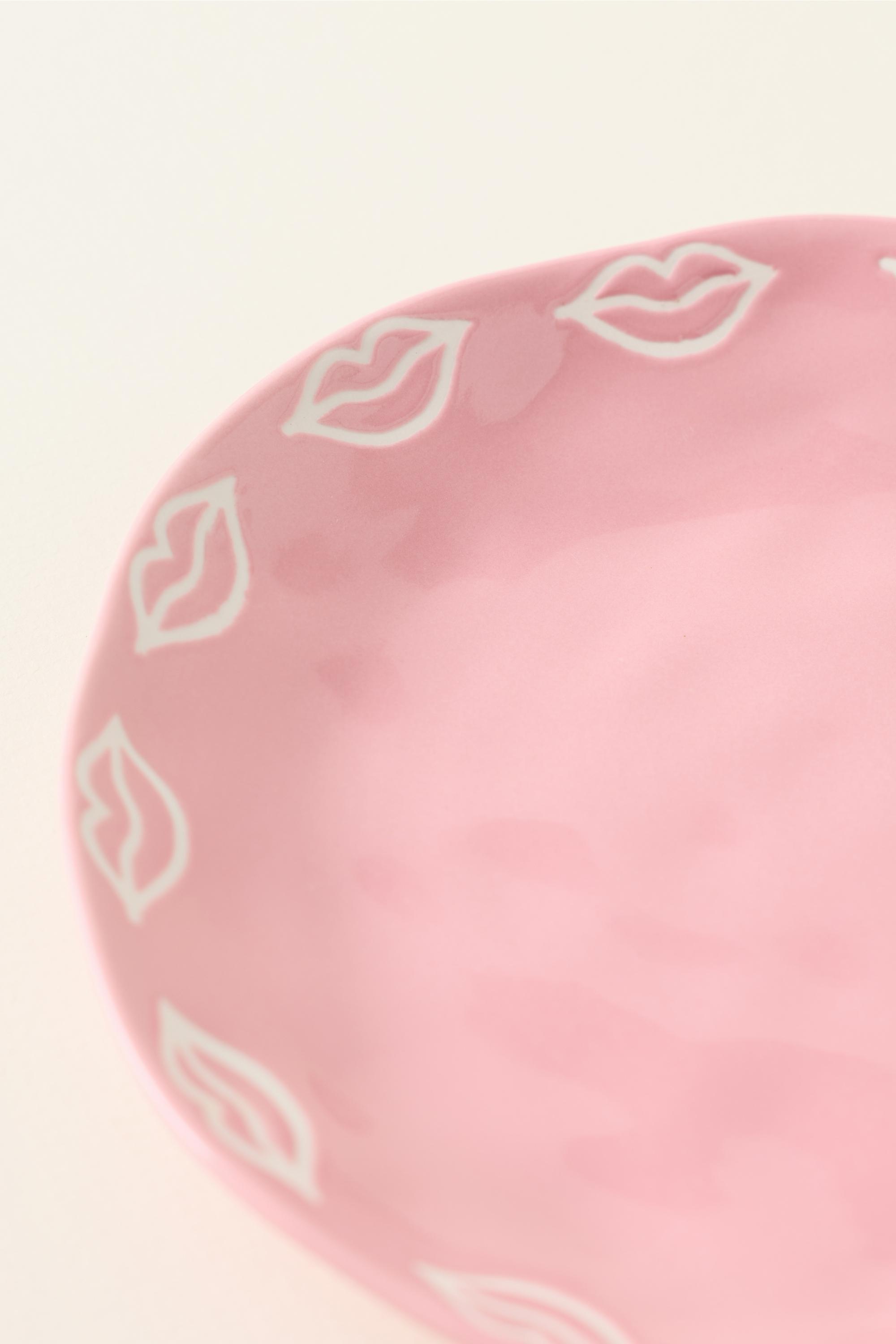 Vida Icon Stoneware Dessert Plate, Red, A501_0065, large image number 2