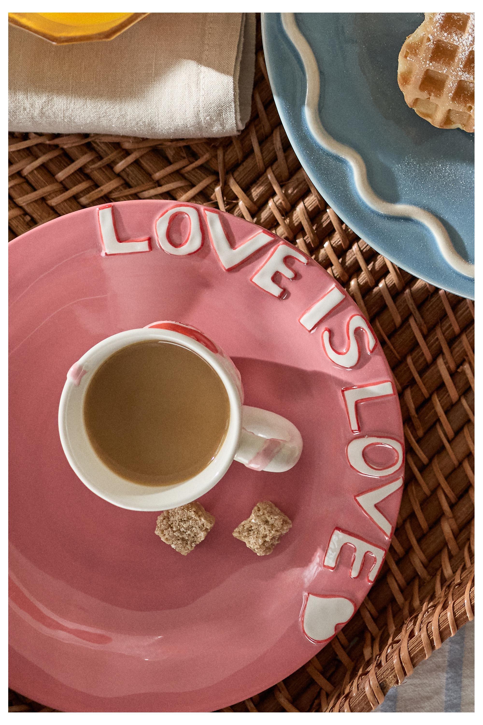 Stoneware Dessert Plate, Red, A501_0065, large image number 0