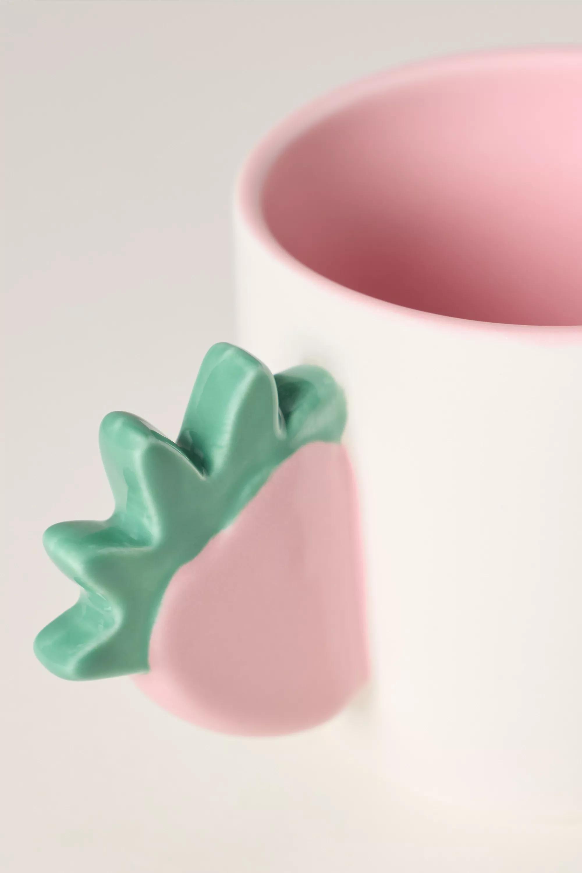 Skylar Stoneware Espresso Mug, Pink, A501_0066, large image number 3