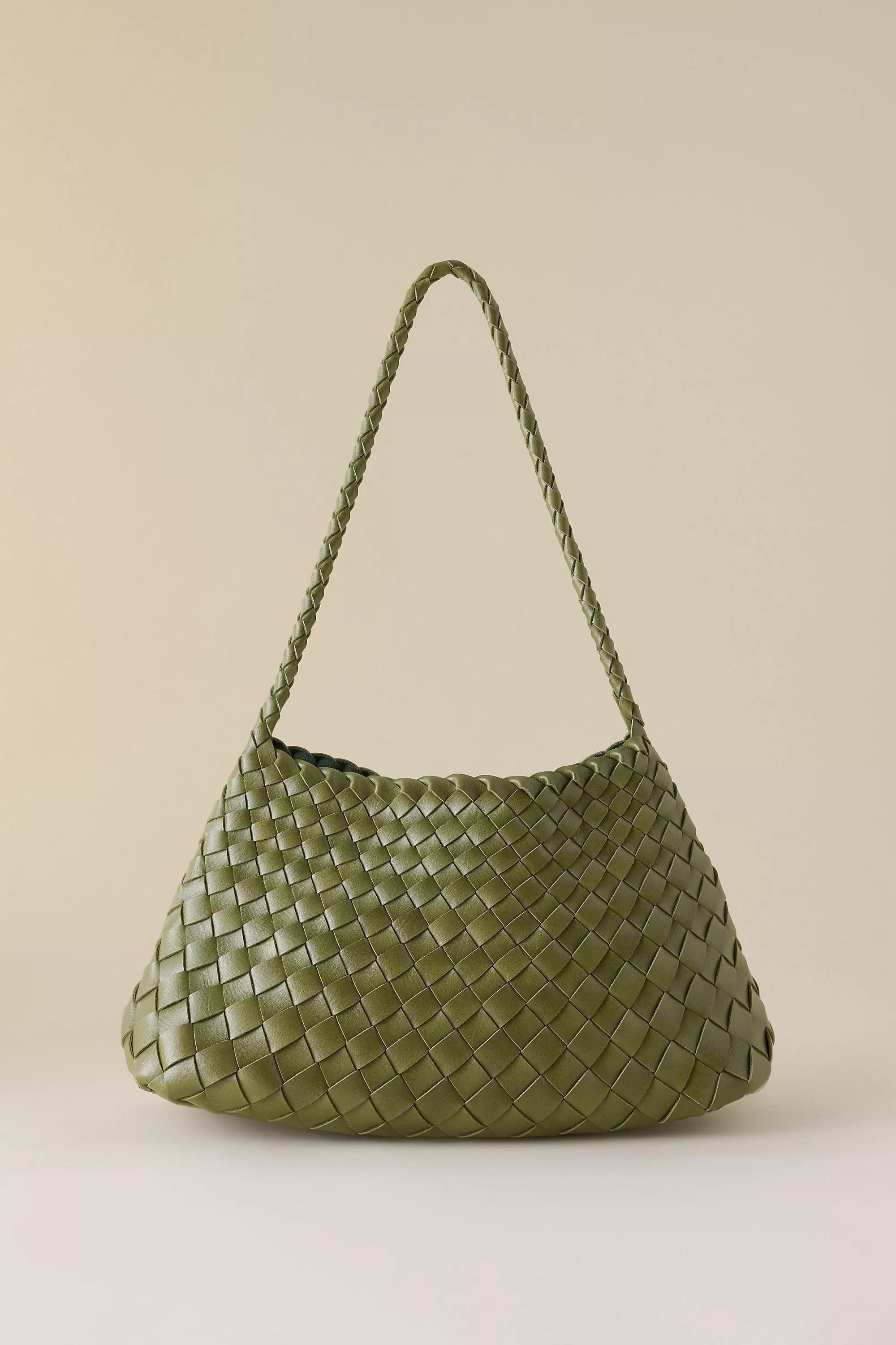 Calla Woven Shoulder Bag, Green, Green, large image number 0