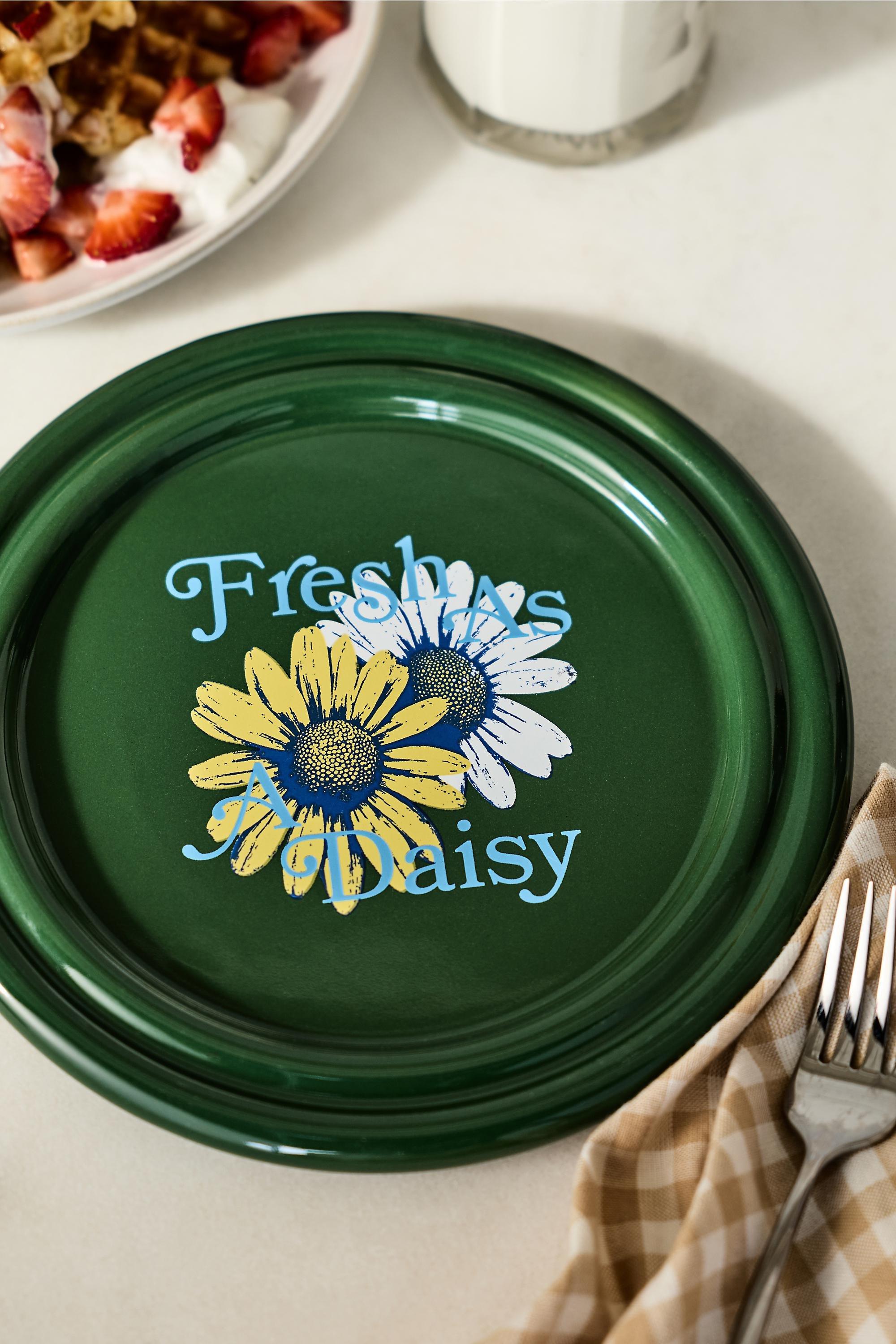 Ariane Stoneware Dessert Plate, Green, A501_0030, large image number 1