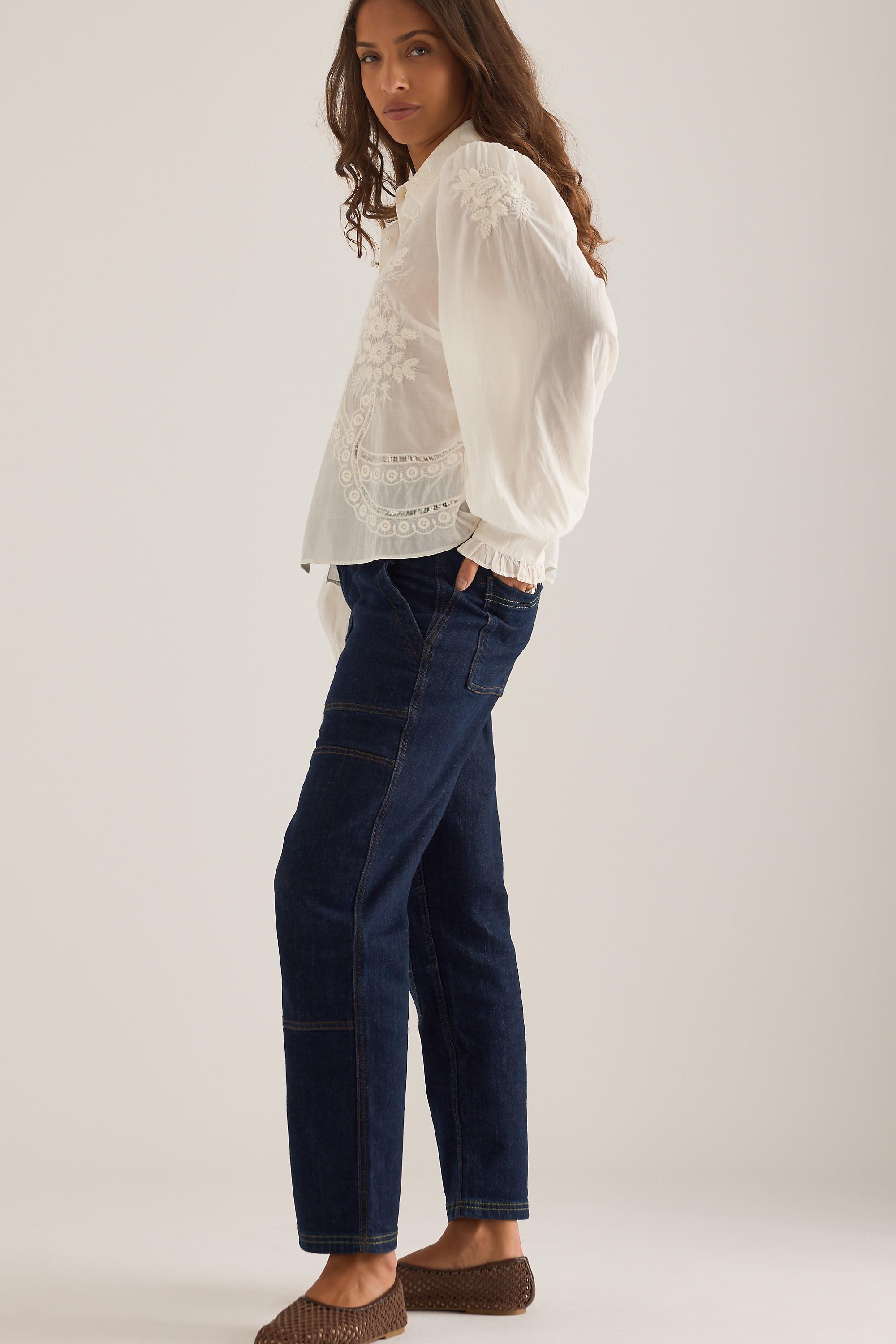 The Wanderer Mid-Rise Relaxed Jeans By Pilcro, Denim Dark, A501_0091, large image number 2