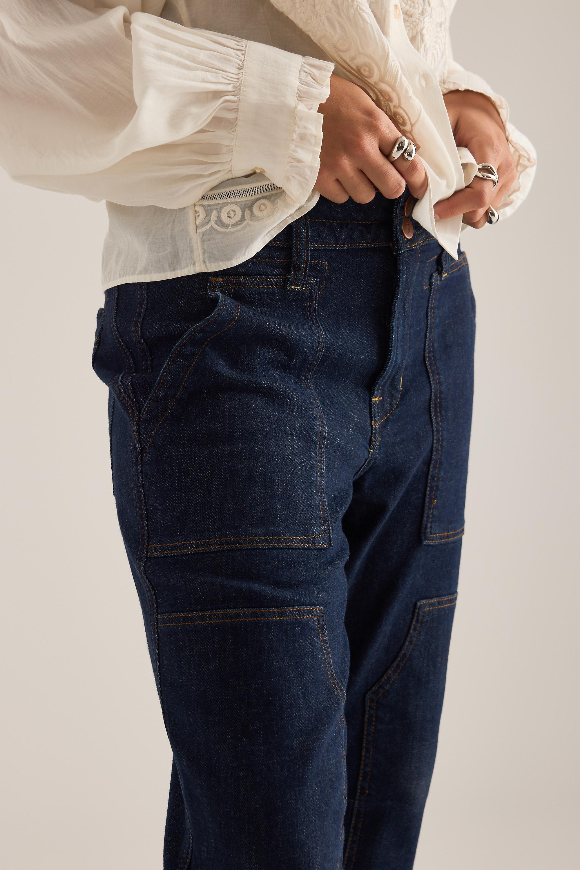 The Wanderer Mid-Rise Relaxed Jeans By Pilcro, Denim Dark, A501_0091, large image number 5