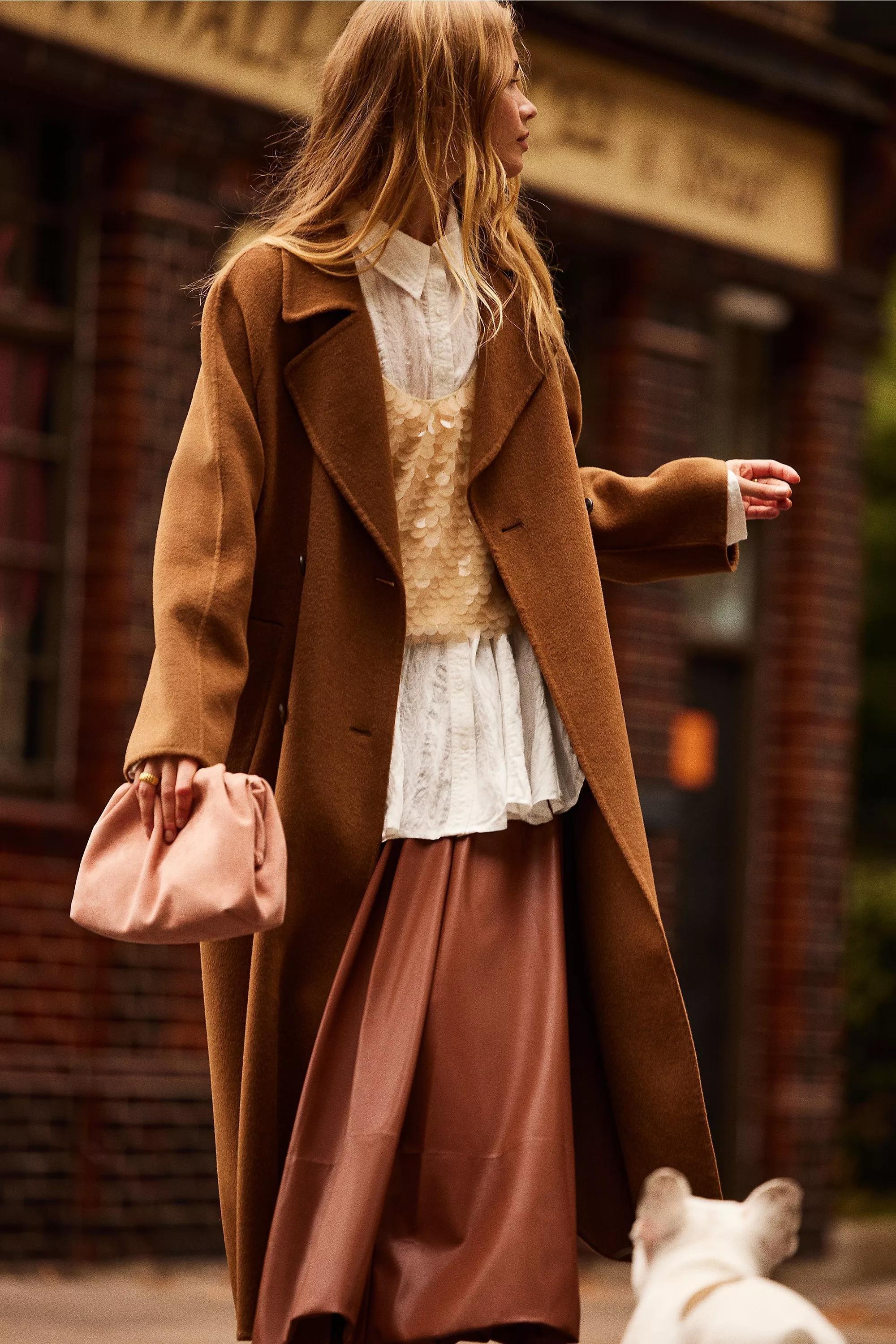 The Frankie Suede Clutch Bag, Pink, A501_0066, large image number 0