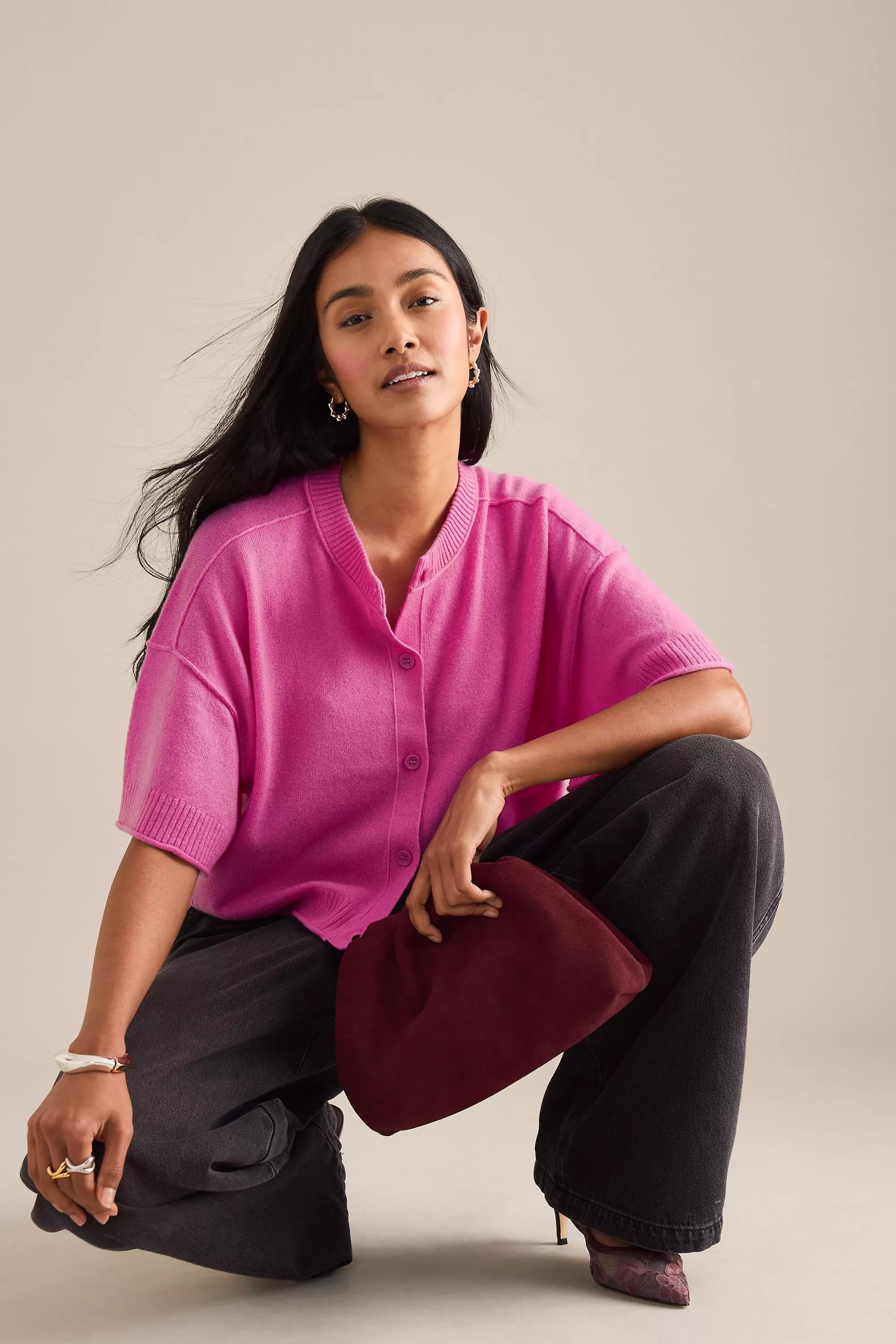 The Frankie Suede Clutch Bag, Burgundy, A501_0259, large image number 5