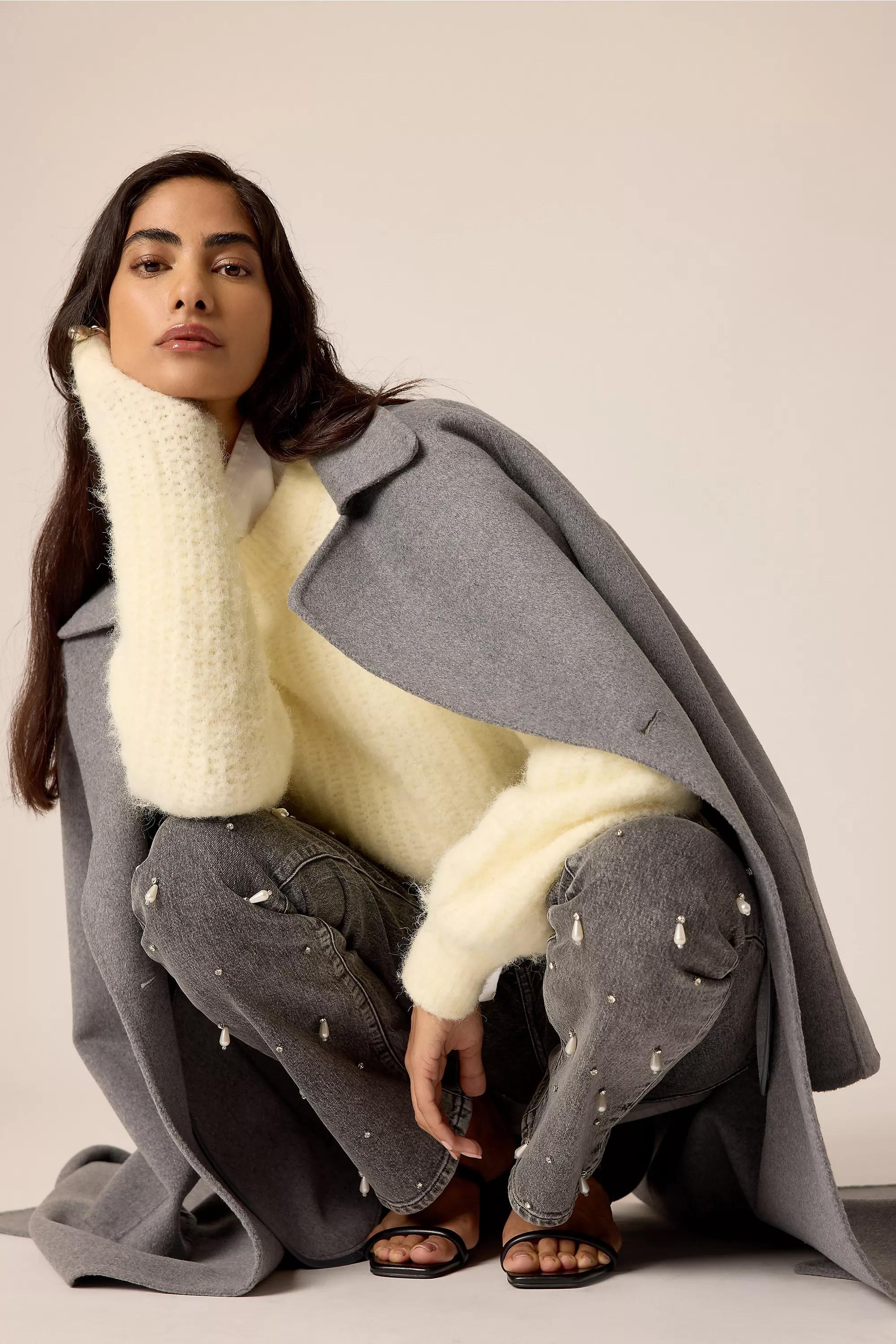 By Anthropologie Pearl-Embellished Jeans, Black, A501_0001, large image number 2