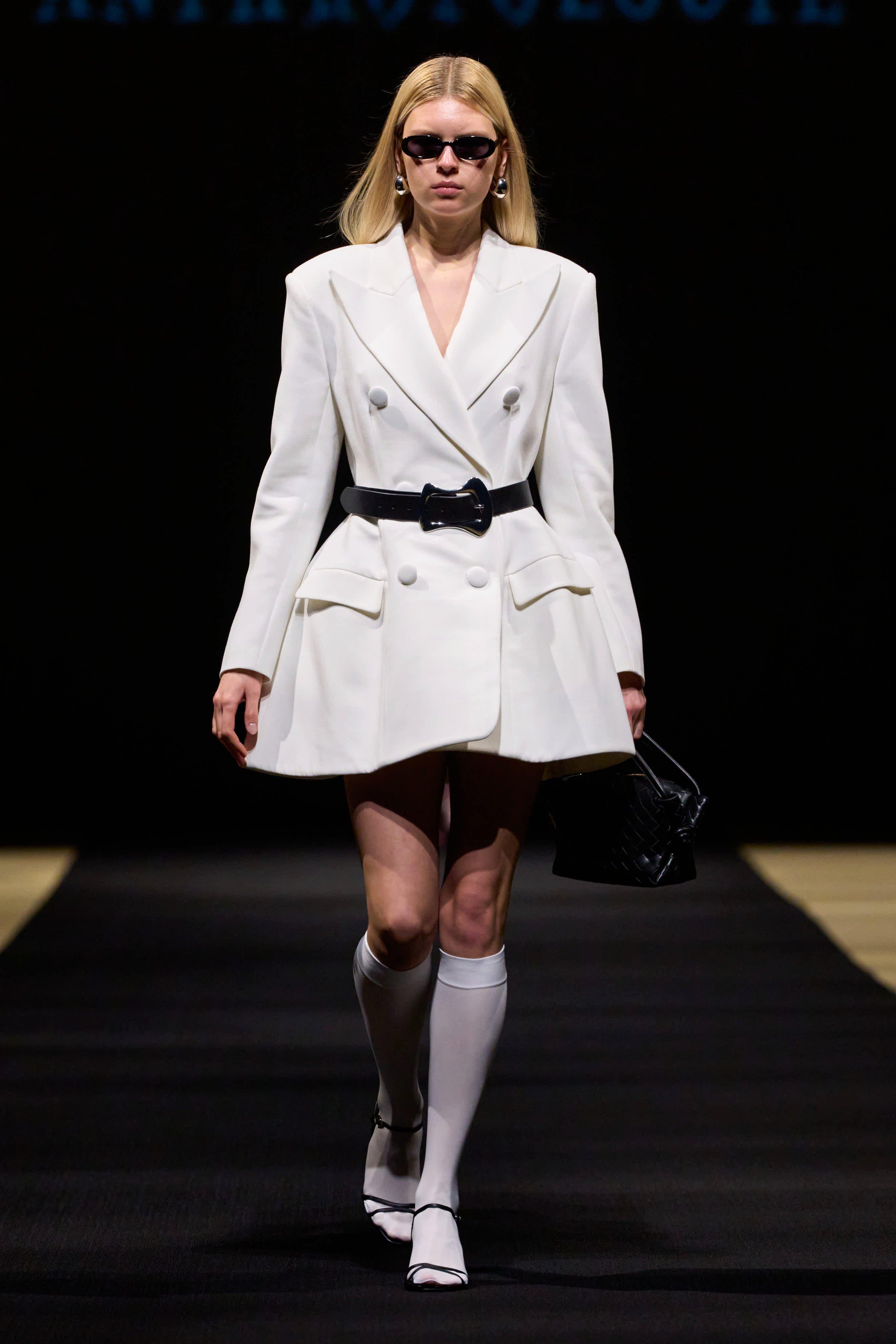 Bardot Janna Hourglass Blazer Dress, White, A501_0010, medium