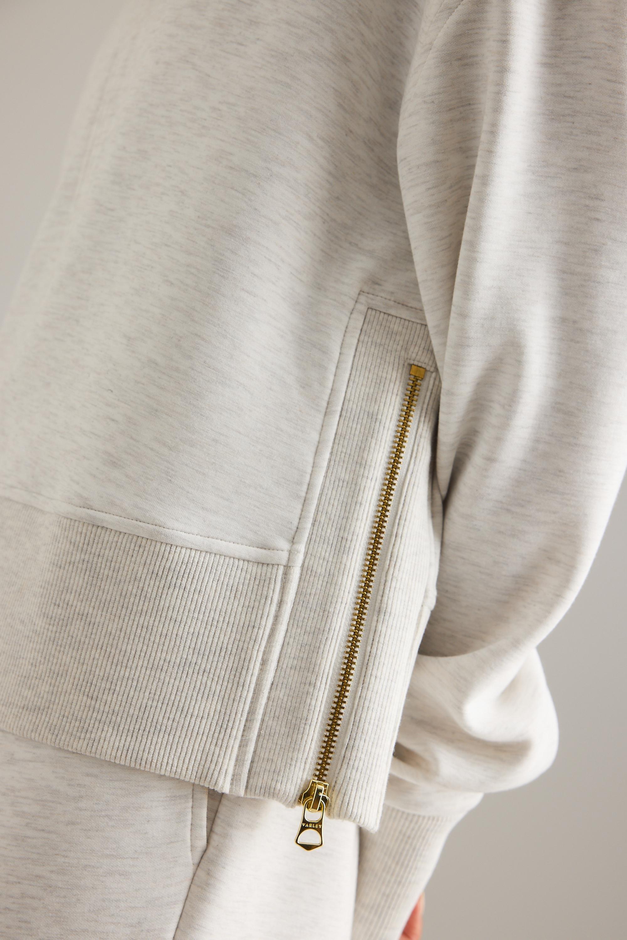 Varley Philippe Crop Sweatshirt, Beige, A501_0011, large image number 4