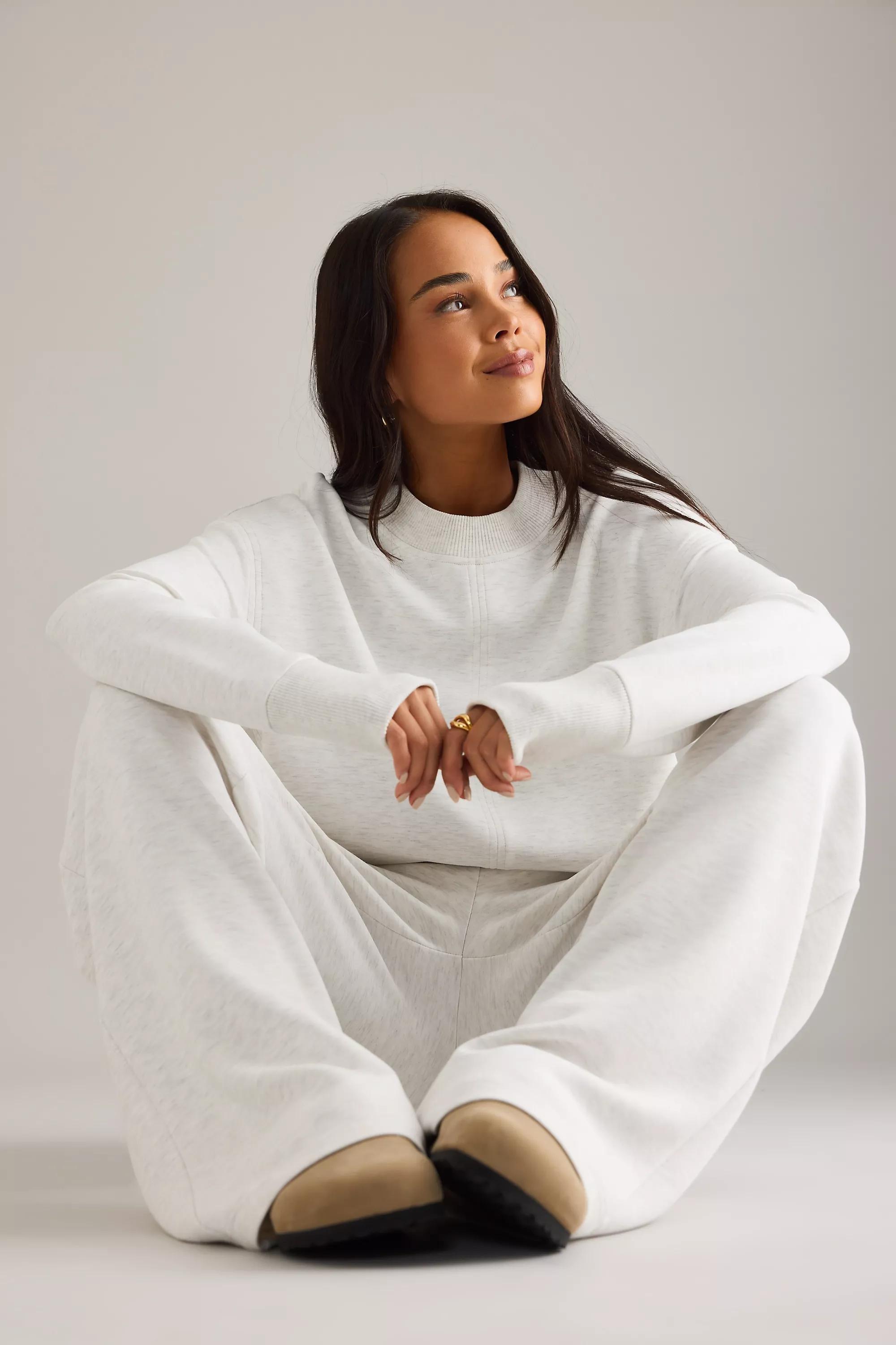 Varley The Extra Wide-Leg Trousers, White, A501_0011, large image number 2