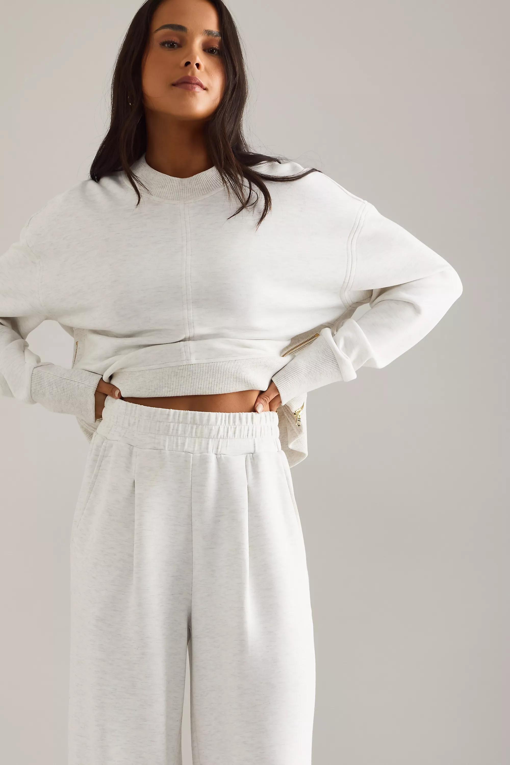 Varley The Extra Wide-Leg Trousers, White, A501_0011, large image number 4