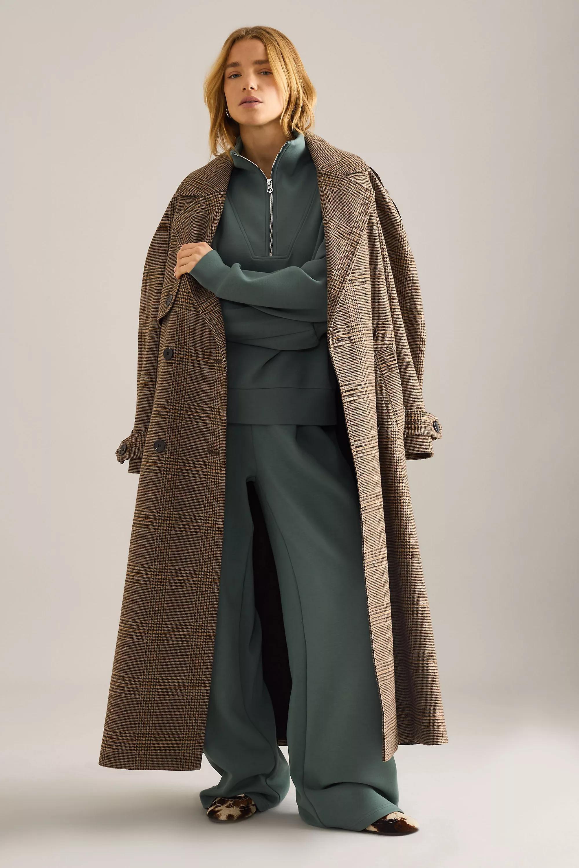 Varley The Extra Wide-Leg 32 Trousers, Green, Green, large image number 3