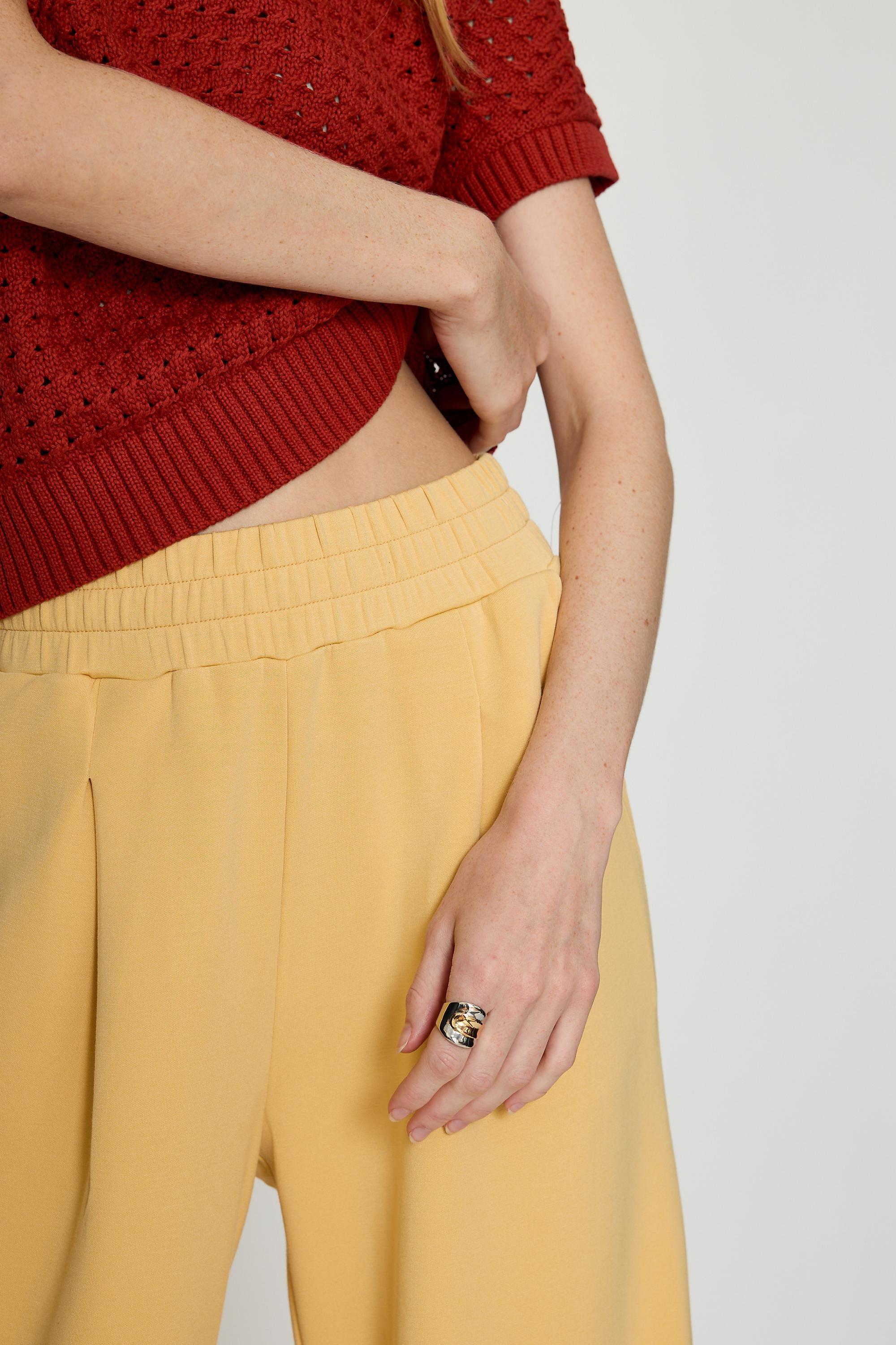 Varley The Extra Wide-Leg 32 Trousers, Yellow, Yellow, large image number 2