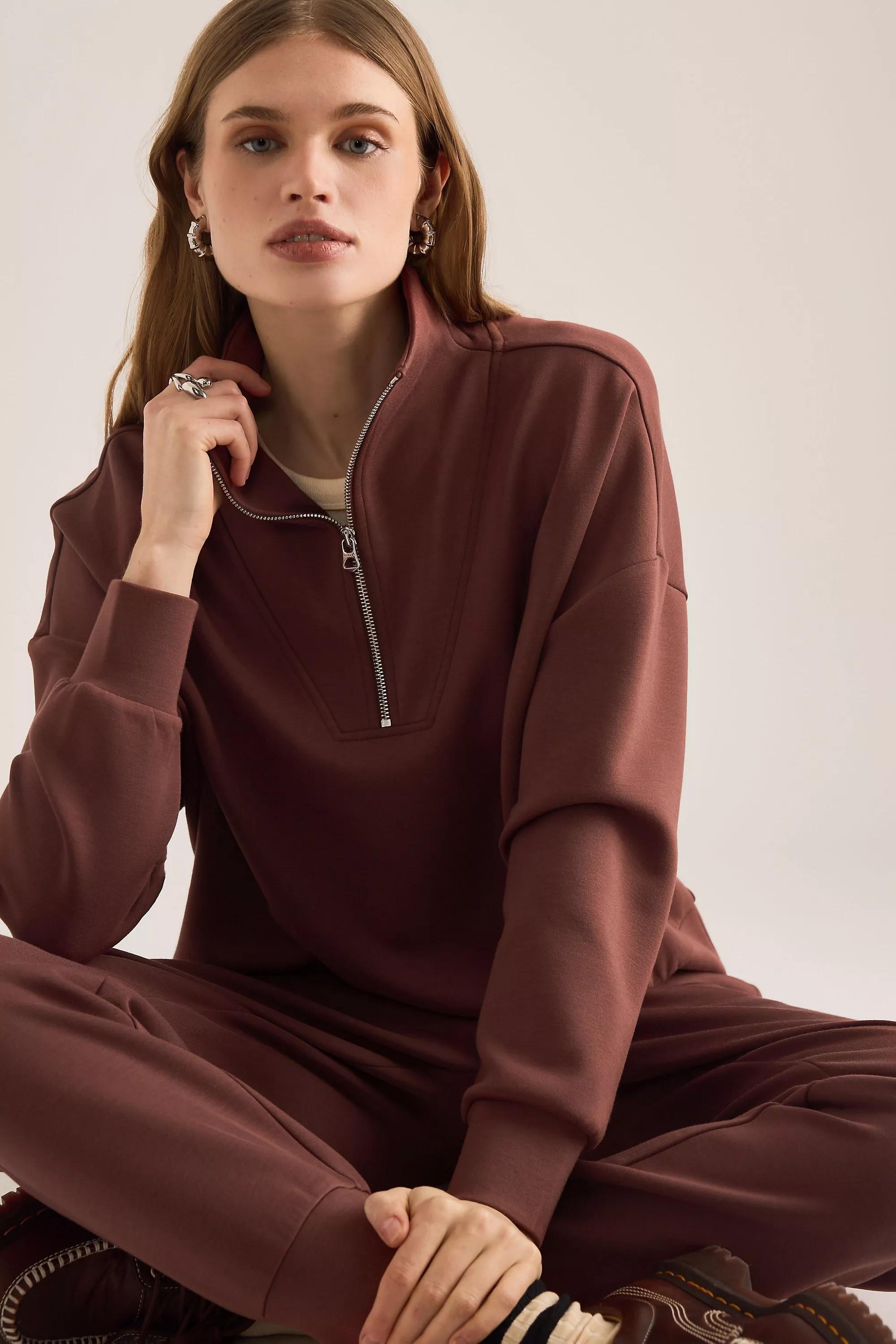 Varley Slim Cuffed Joggers, Brown, A501_0020, large image number 4