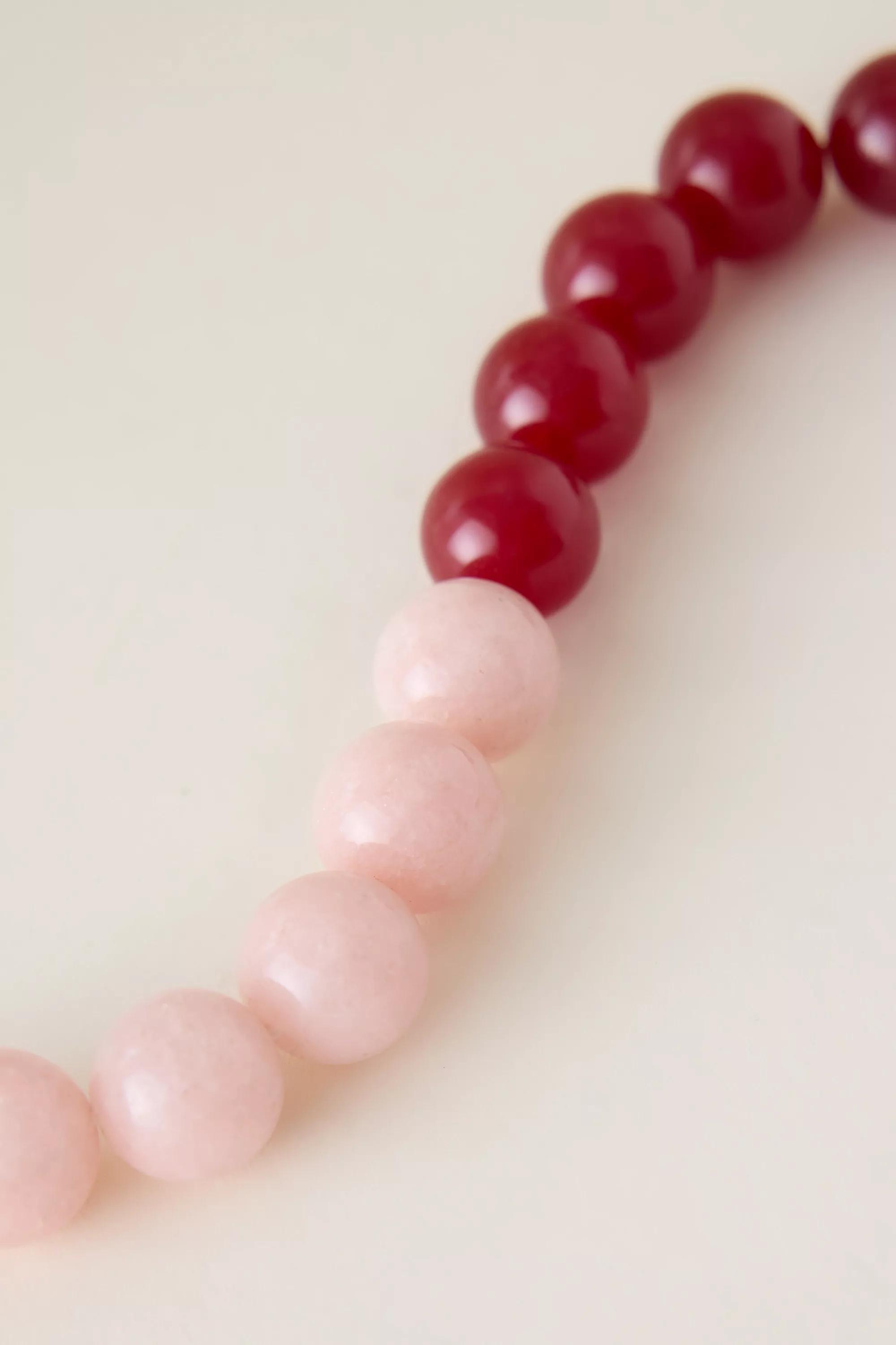 PINK Chunky Beaded Bracelet, A501_0066, large image number 2