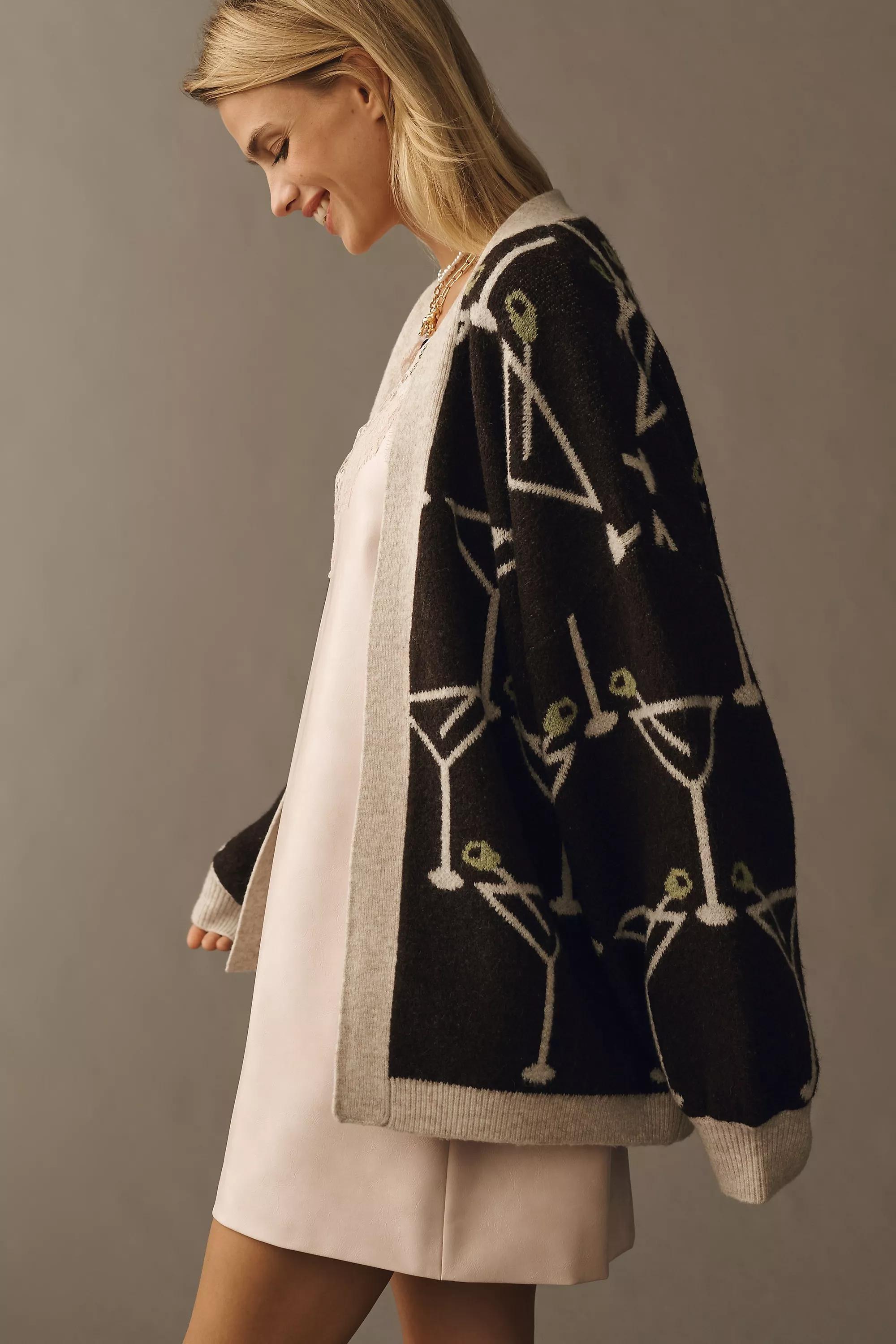 Bel Kazan Icon Cardigan, Brown, A501_0021, large image number 3