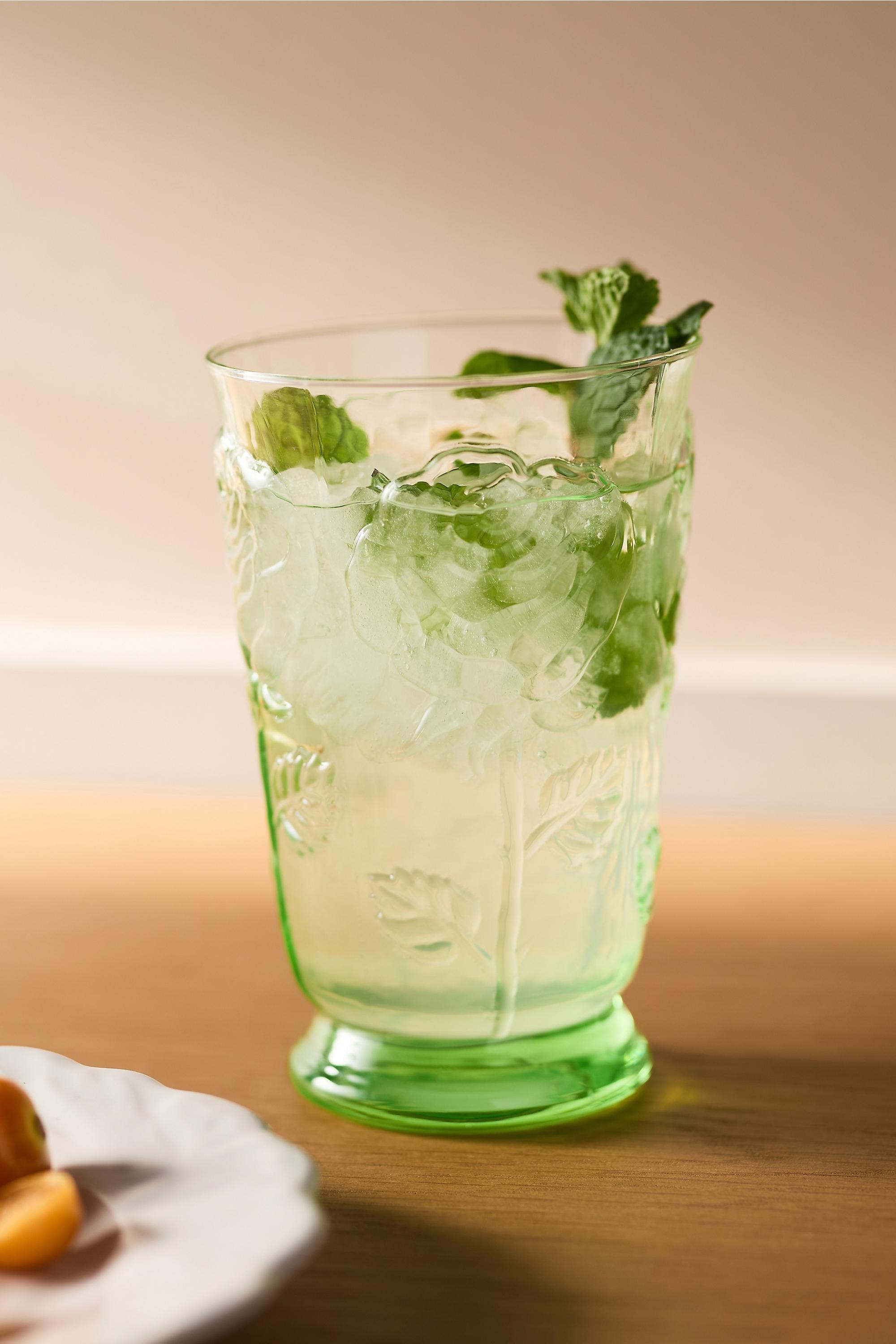 Rosette Juice Glasses ,Green, Green, large image number 3