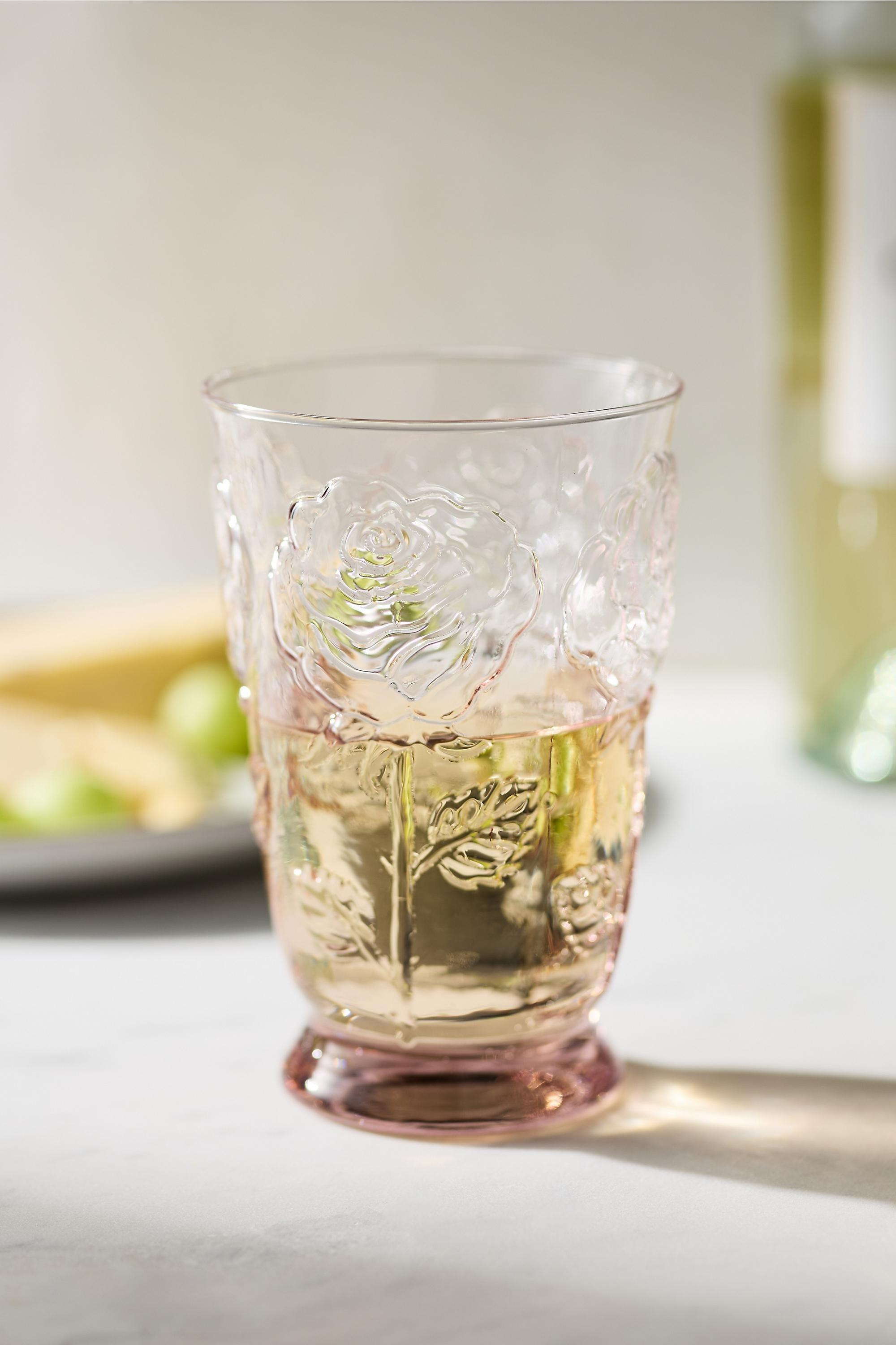 Rosette Juice Glass, Pink, Pink, large image number 3