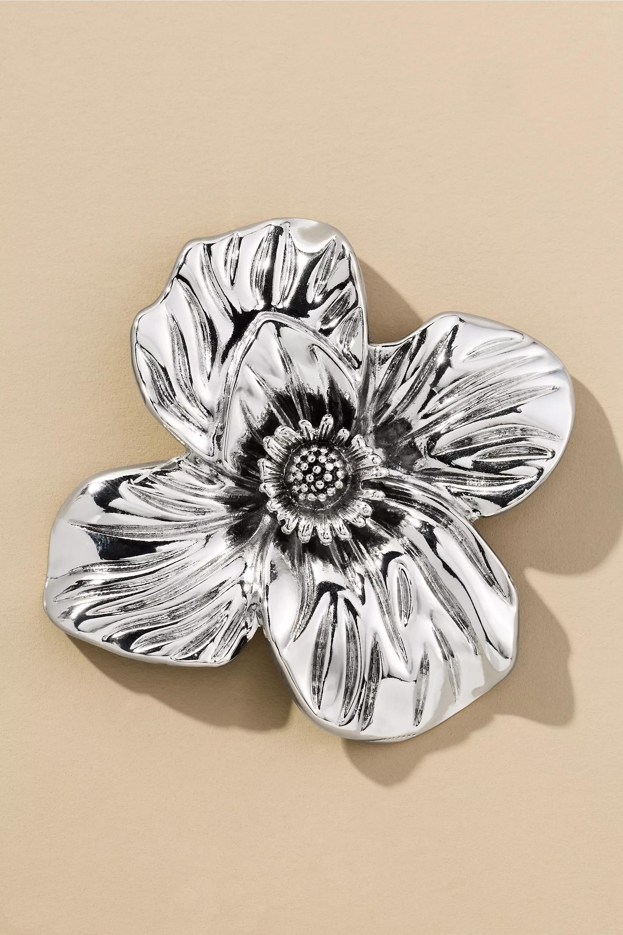 Flower Brooch, Silver, A501_0007, large image number 0