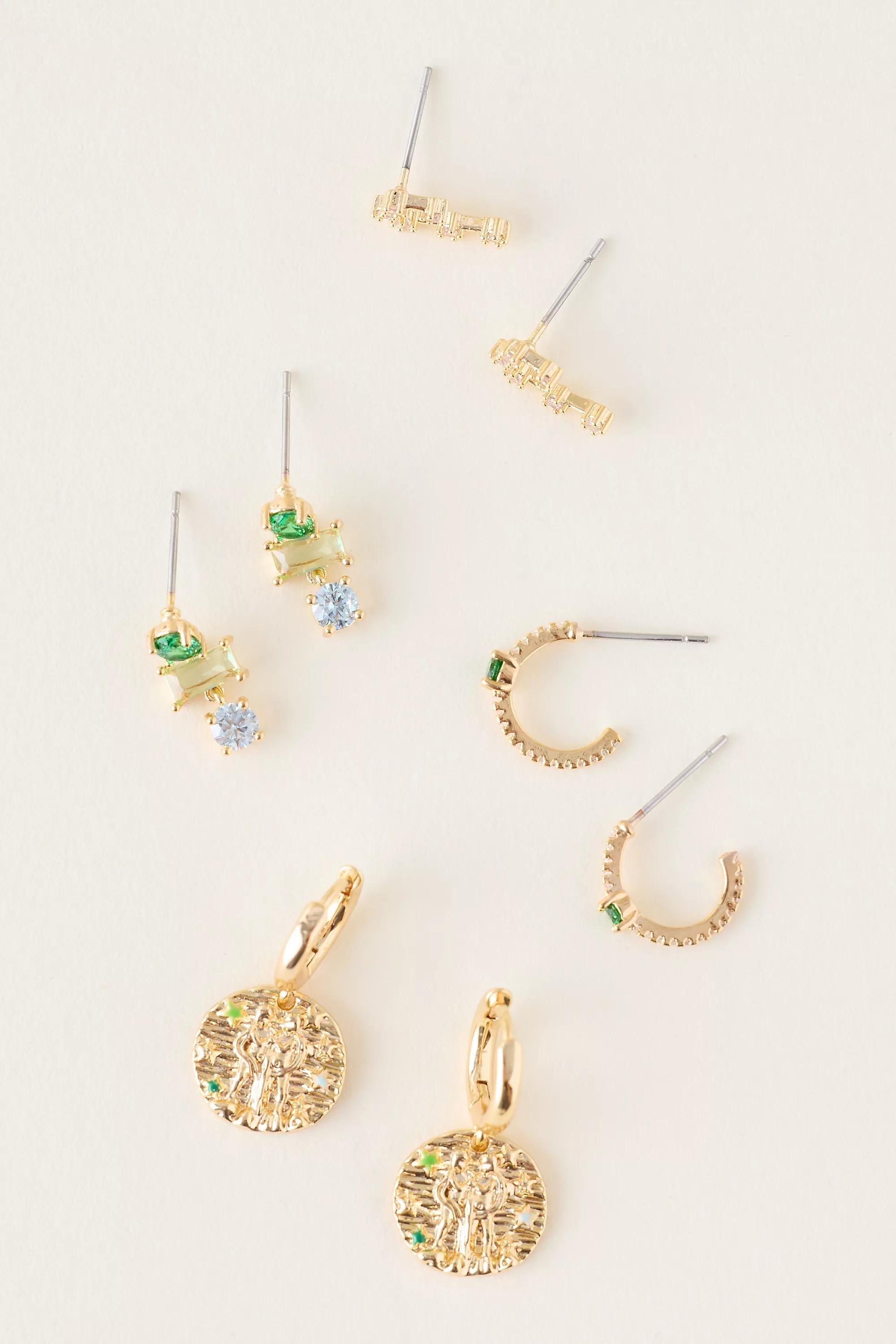 Gemini Assorted Zodiac Earrings, Set Of 4, A501_0803, large image number 0