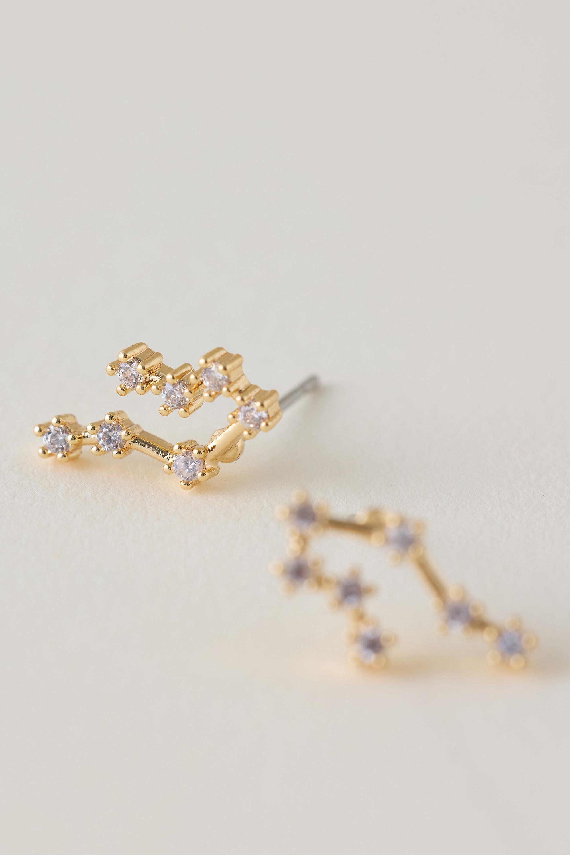 Cancer Assorted Zodiac Earrings, Set Of 4, A501_0804, medium