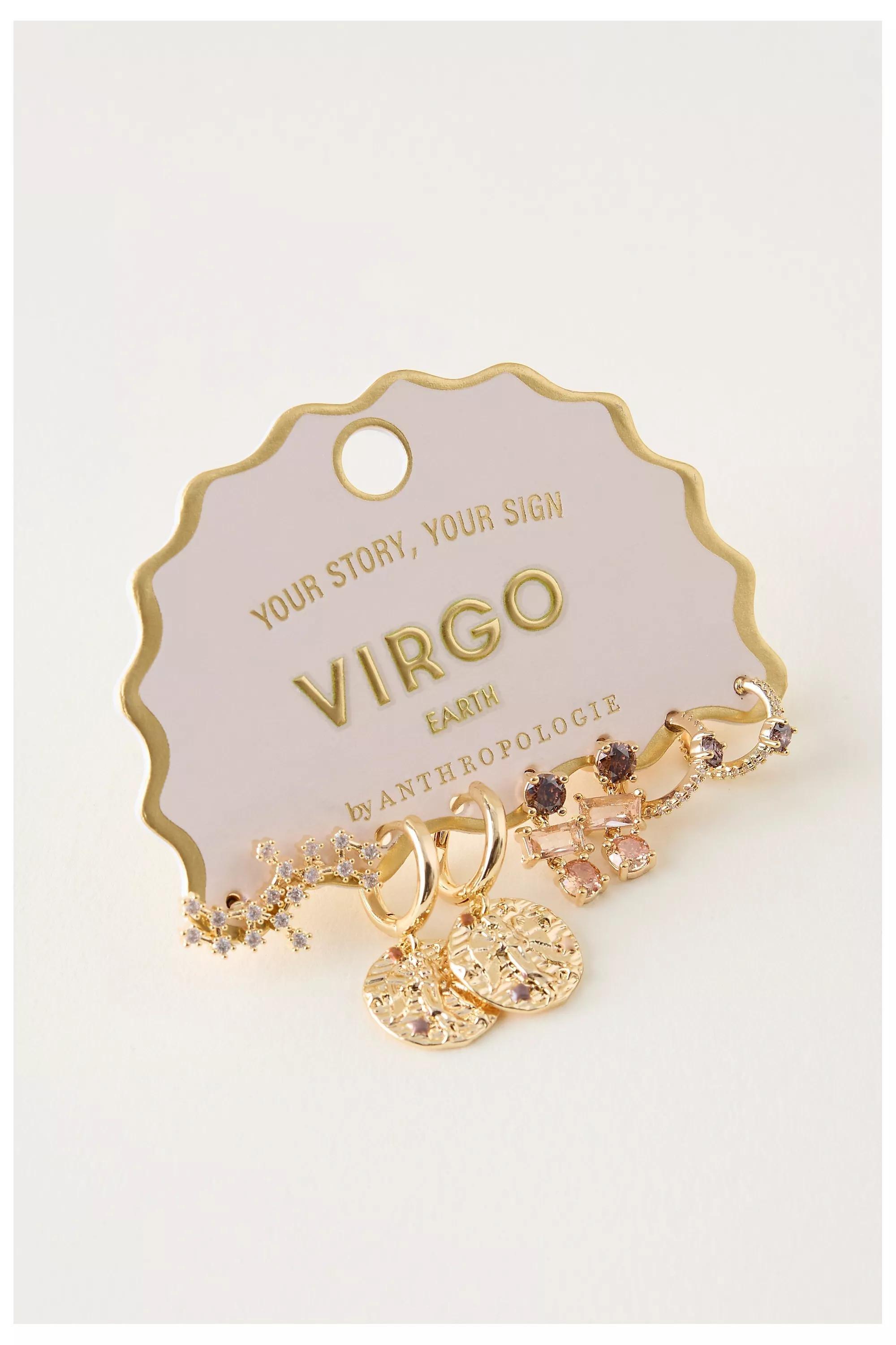 Virgo Assorted Zodiac Earrings, Set Of 4, A501_0806, large image number 5