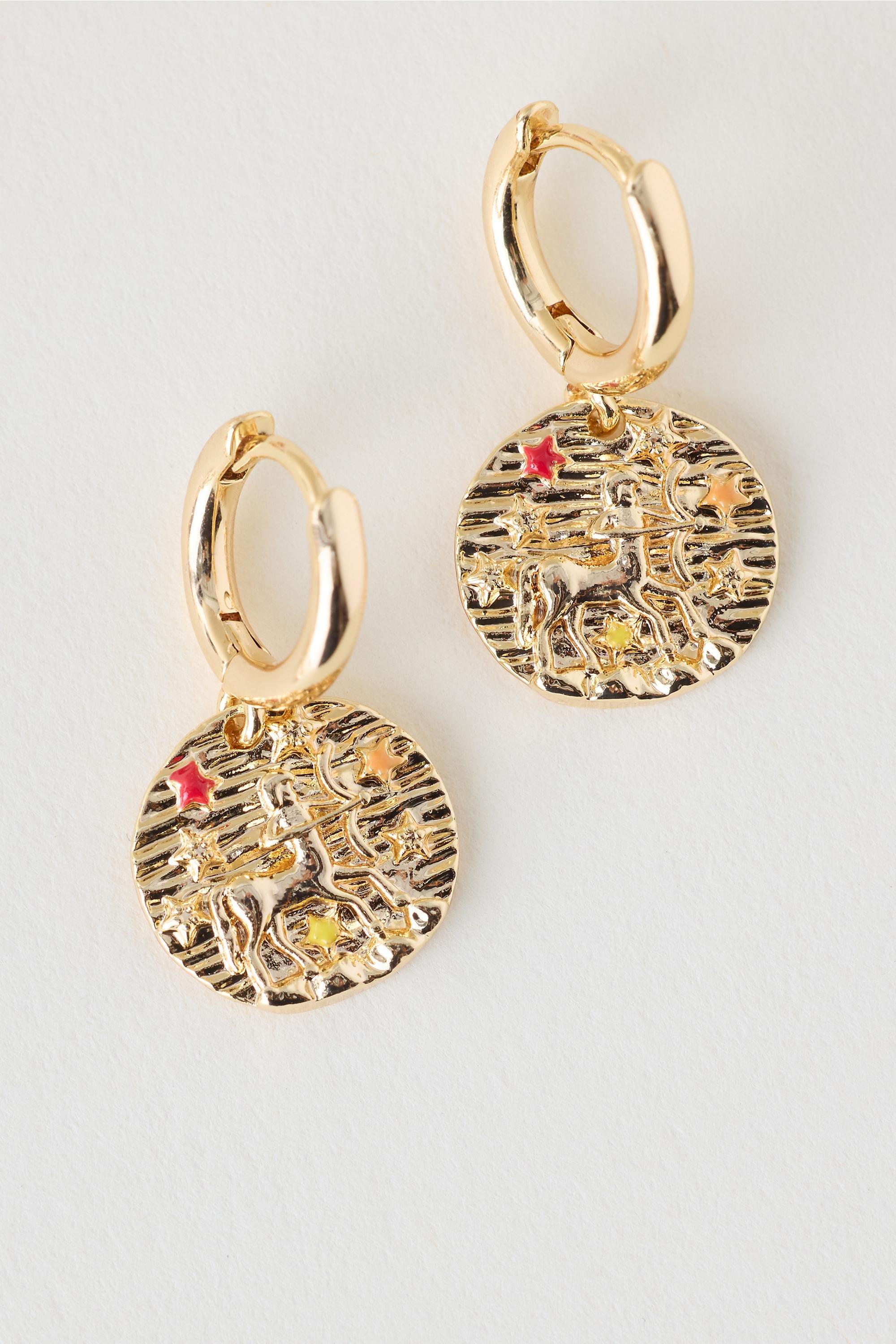 Sagittarius Assorted Zodiac Earrings, Set Of 4, A501_0809, large image number 2