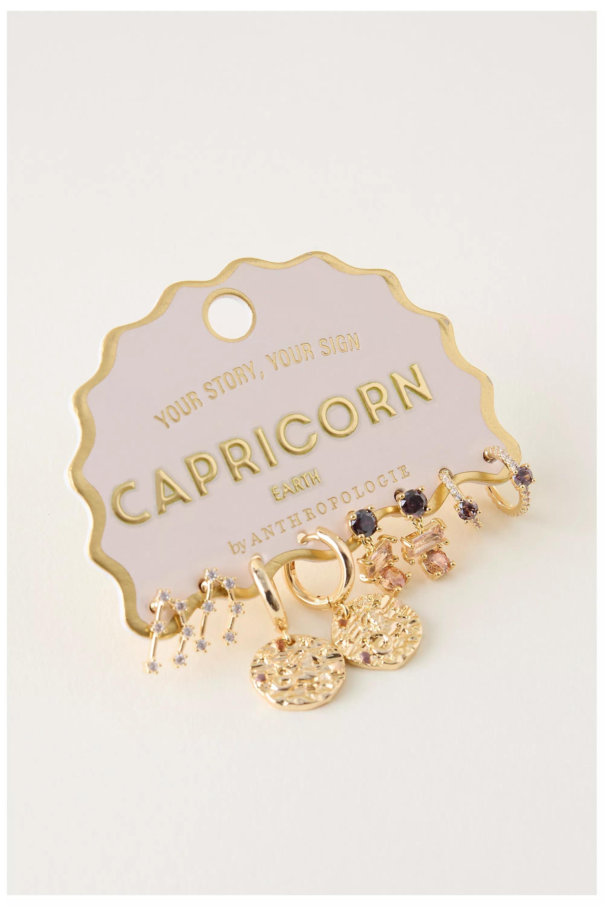 Capricorn Assorted Zodiac Earrings, Set Of 4, A501_0810, large image number 5