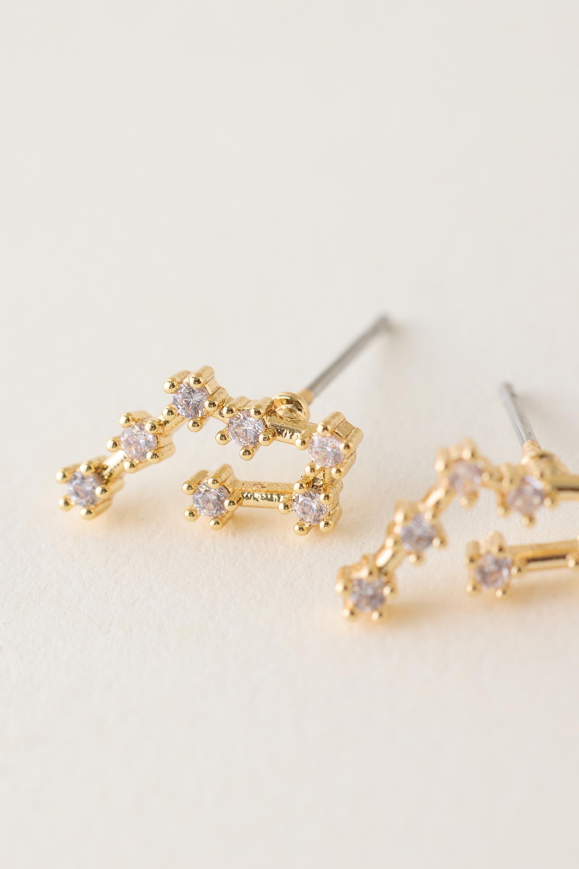 Aquarius Assorted Zodiac Earrings, Set Of 4, A501_0811, large image number 1