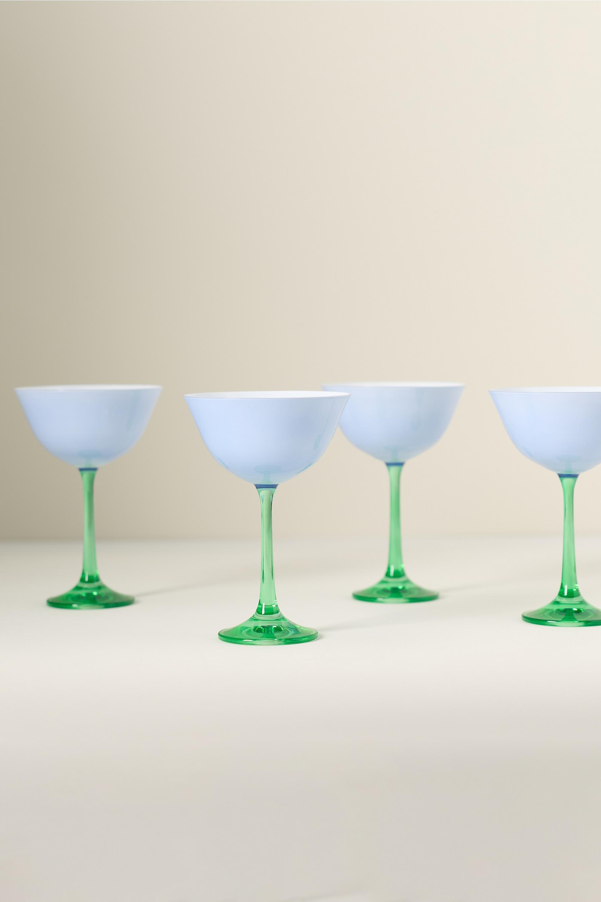 Pela Coupe Glass, Blue, A501_0040, medium