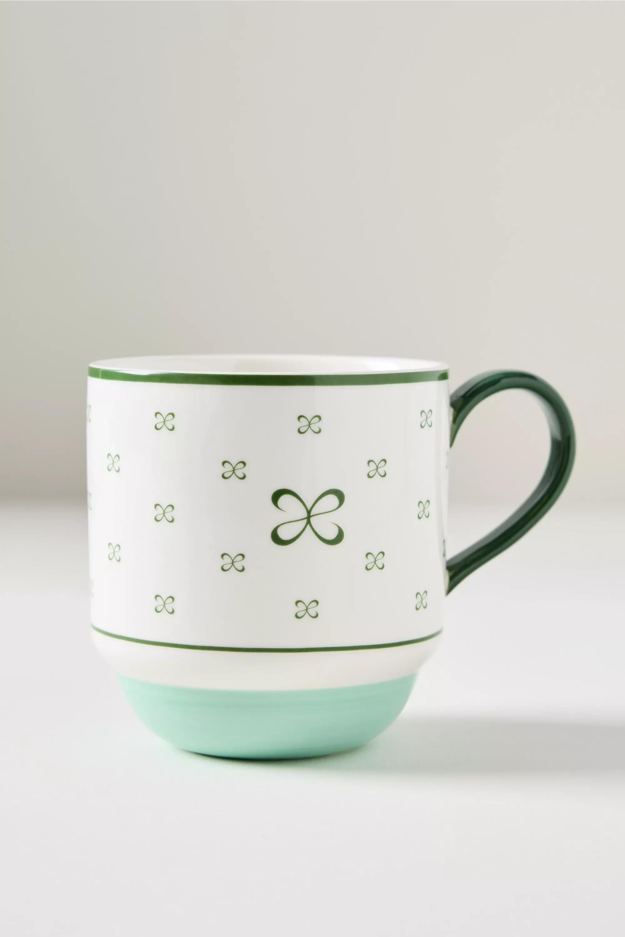 By Maeve Stoneware Mug, Green, A501_0102, large image number 1