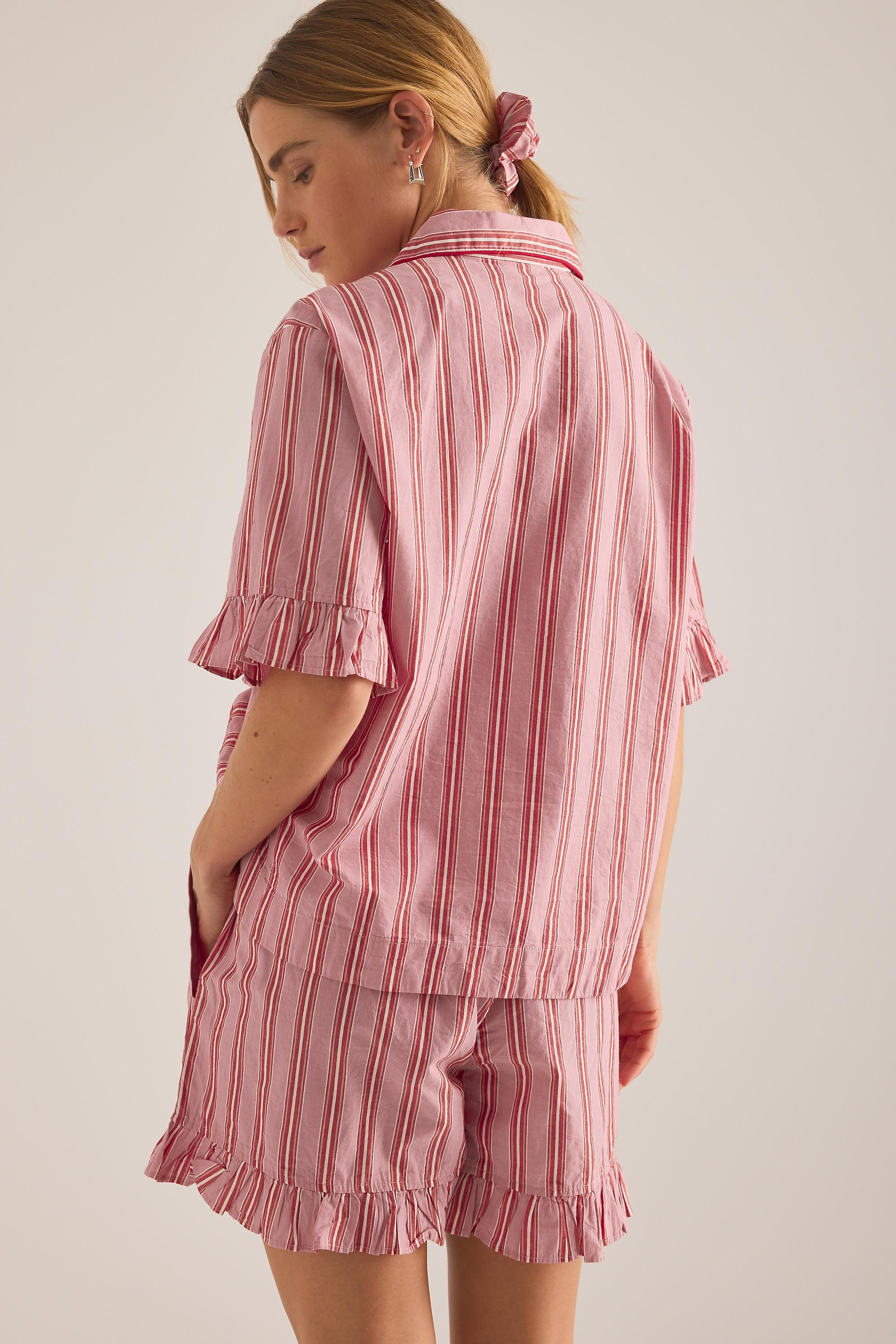 By Tbco Stripe Short Pyjama Set, Pink, Pink, large image number 1