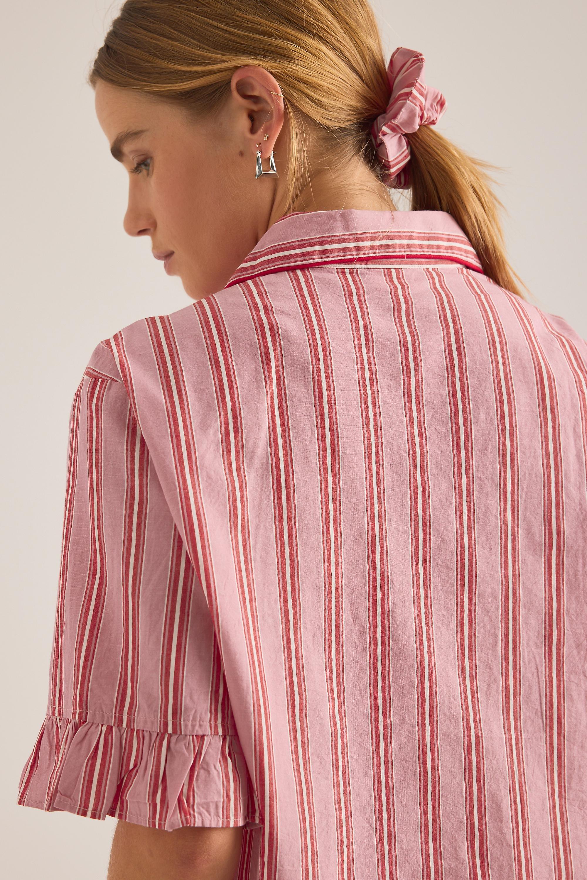 By Tbco Stripe Short Pyjama Set, Pink, Pink, large image number 4