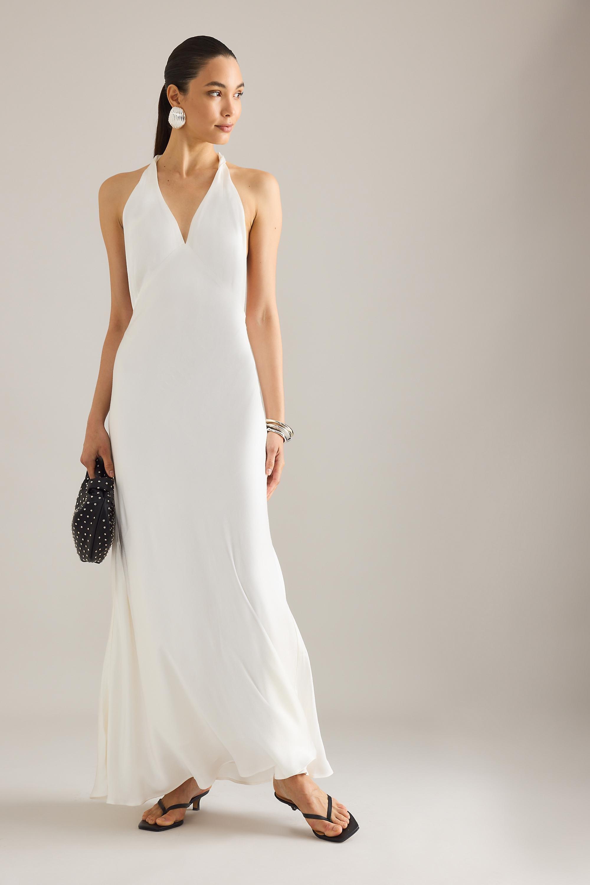 IVORY Bardot Thena Halter Maxi Dress, A501_0011, large image number 0