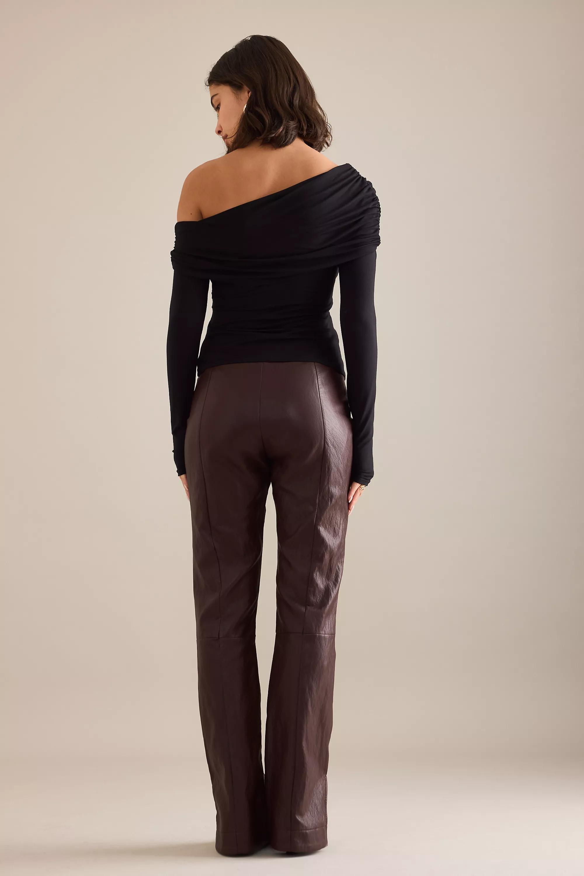 By Anthropologie Long-Sleeve Hardware Top, Black, A501_0001, large image number 1