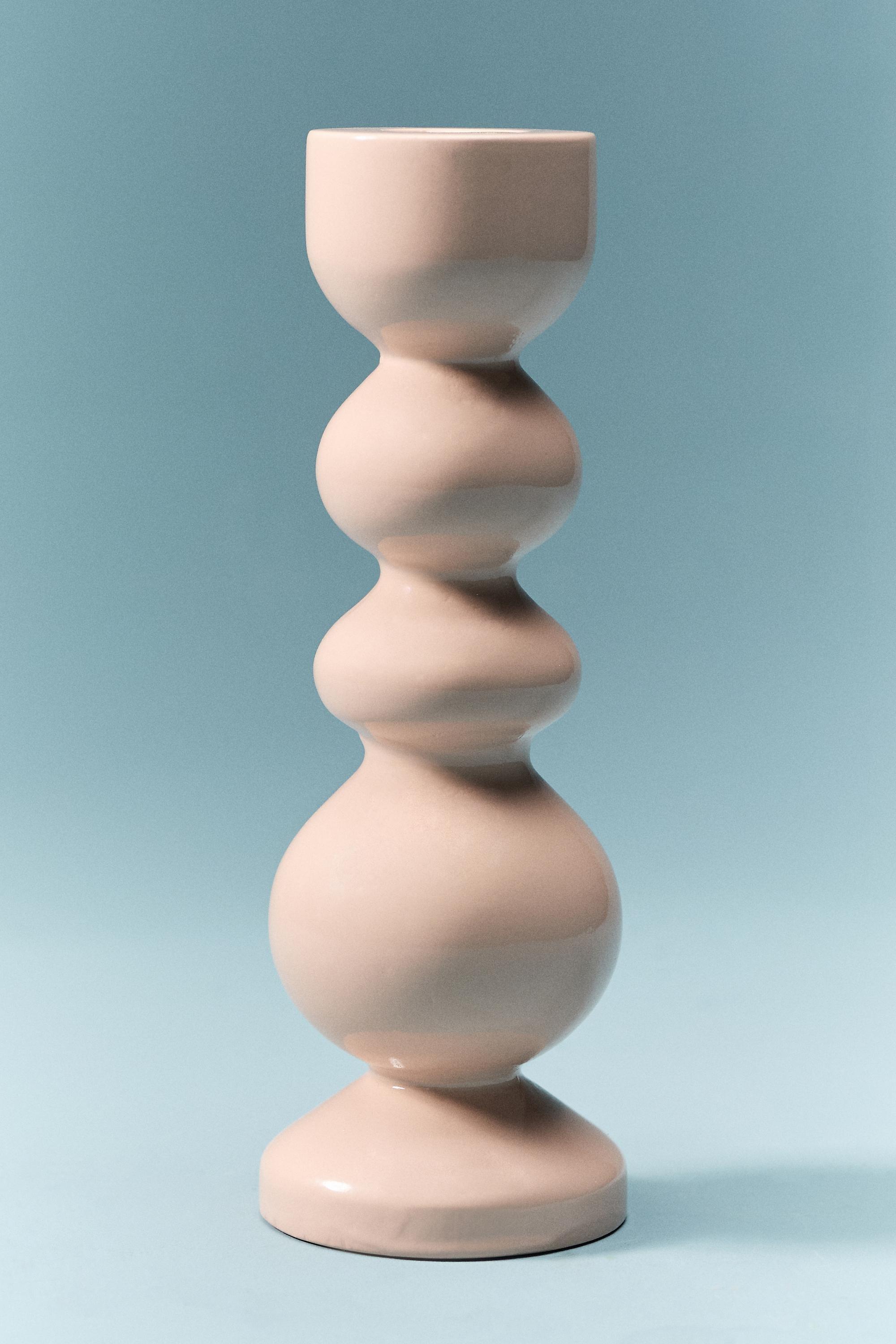 Amelia Candle Holder, Pink, Pink, large image number 2