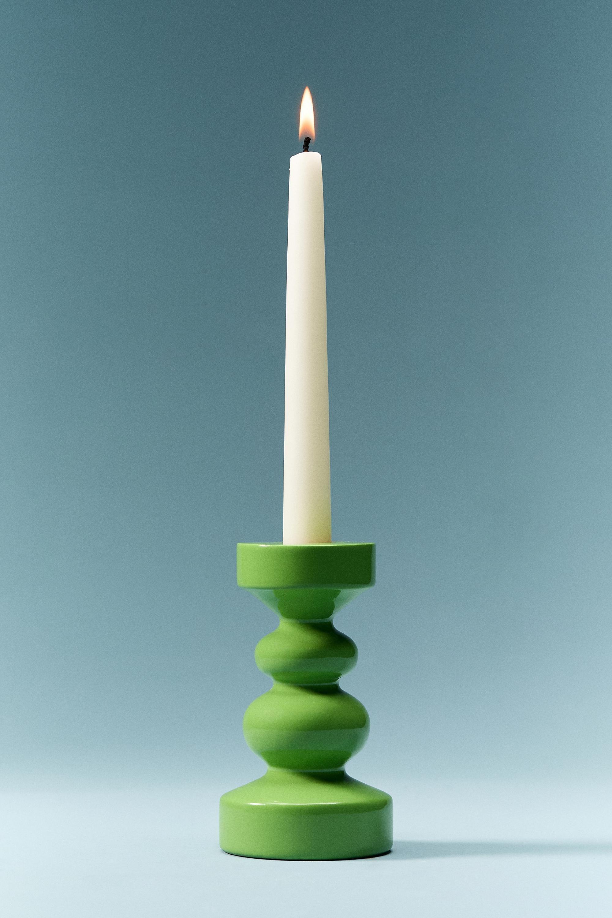 Amelia Candle Holder, Green, A501_0037, large image number 1