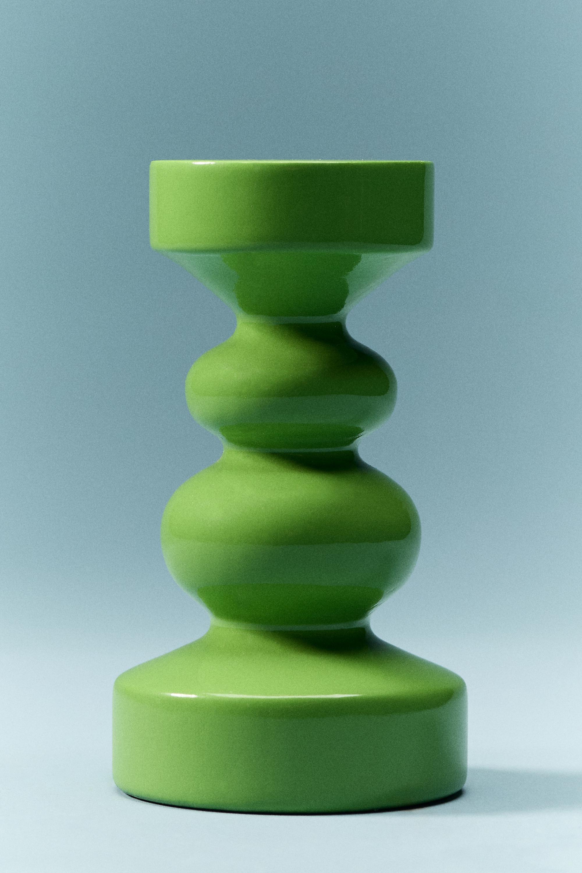 Amelia Candle Holder, Green, A501_0037, large image number 2
