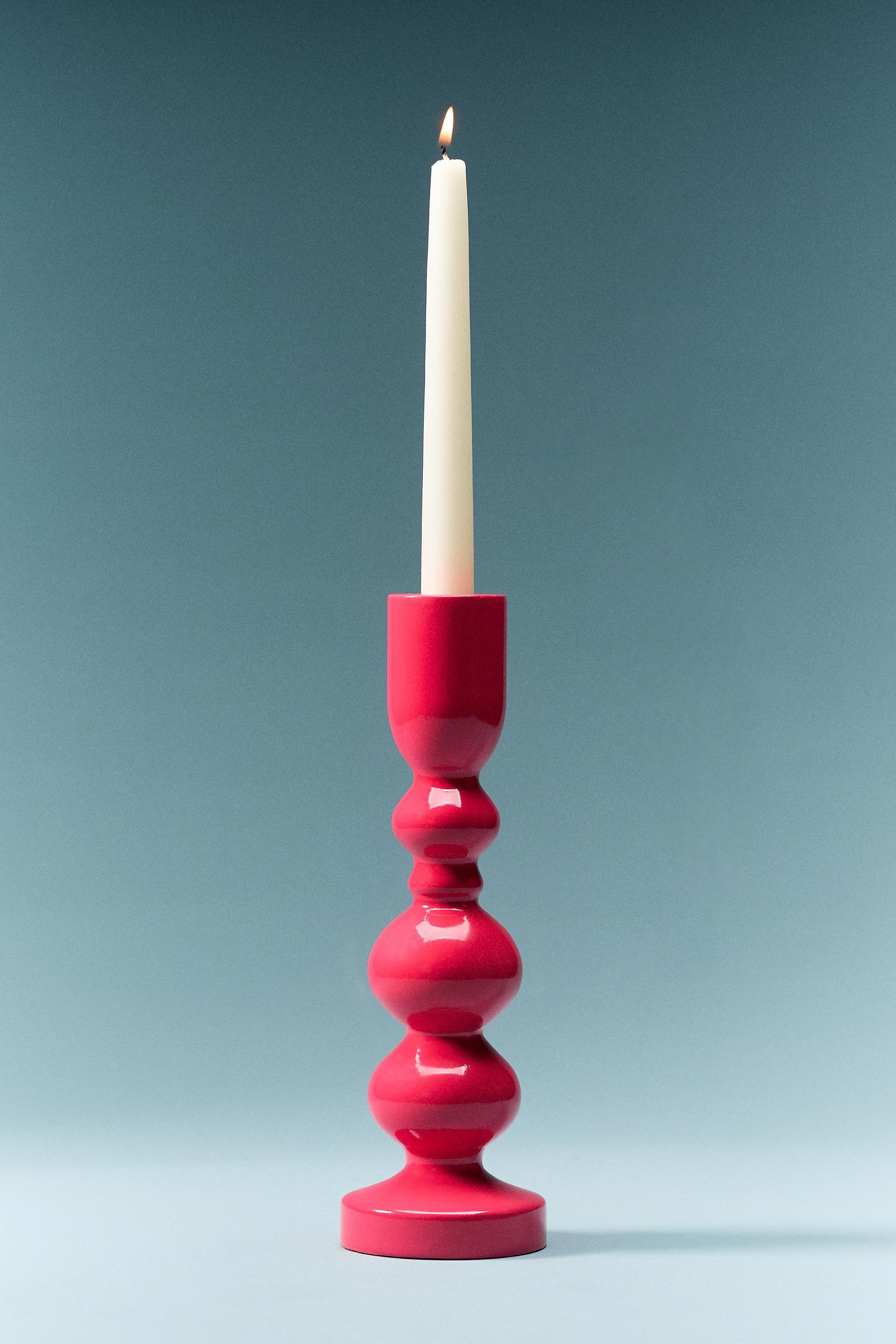 Amelia Candle Holder, Pink, A501_0066, large image number 0
