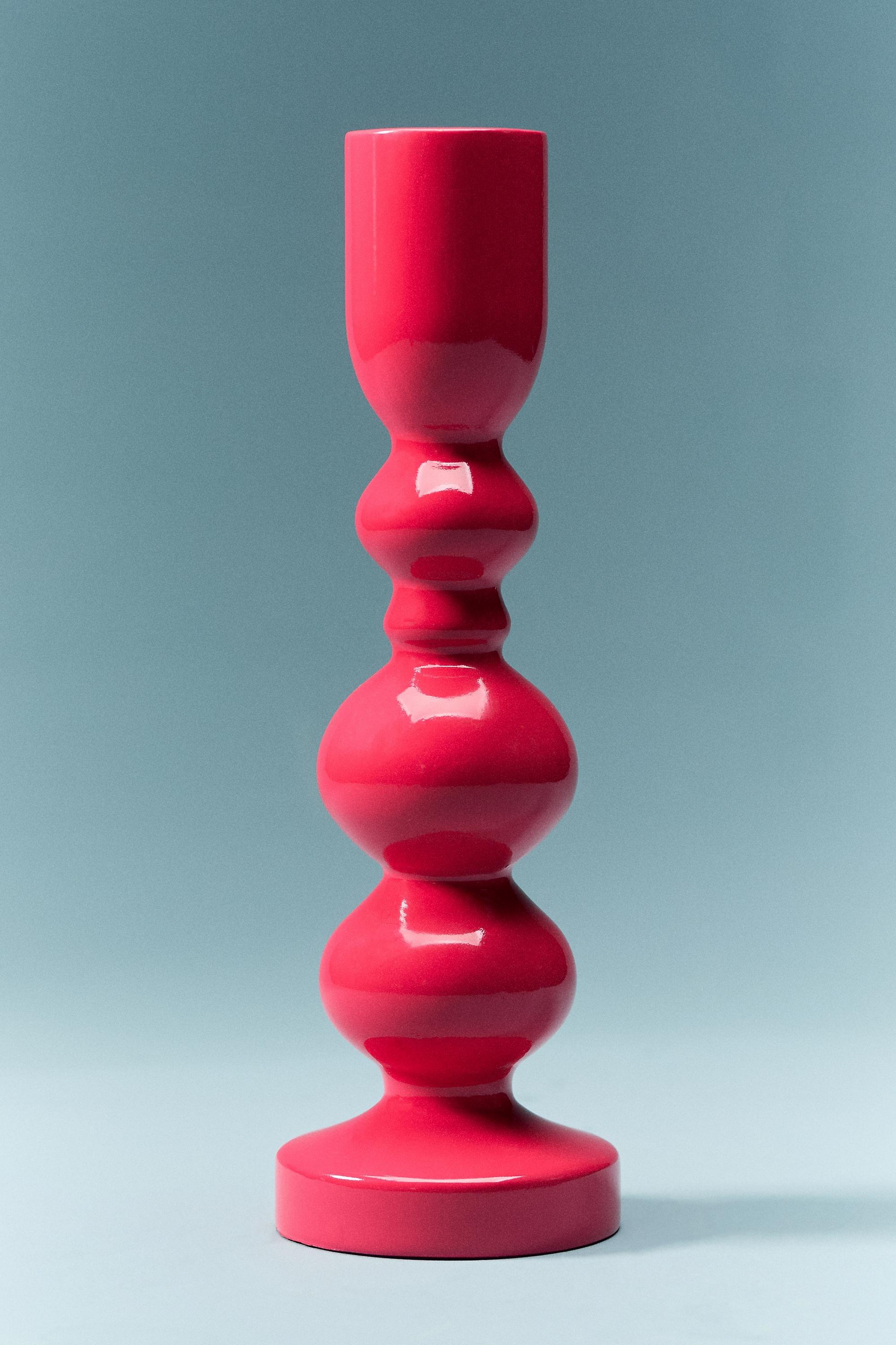 Amelia Candle Holder, Pink, A501_0066, large image number 2