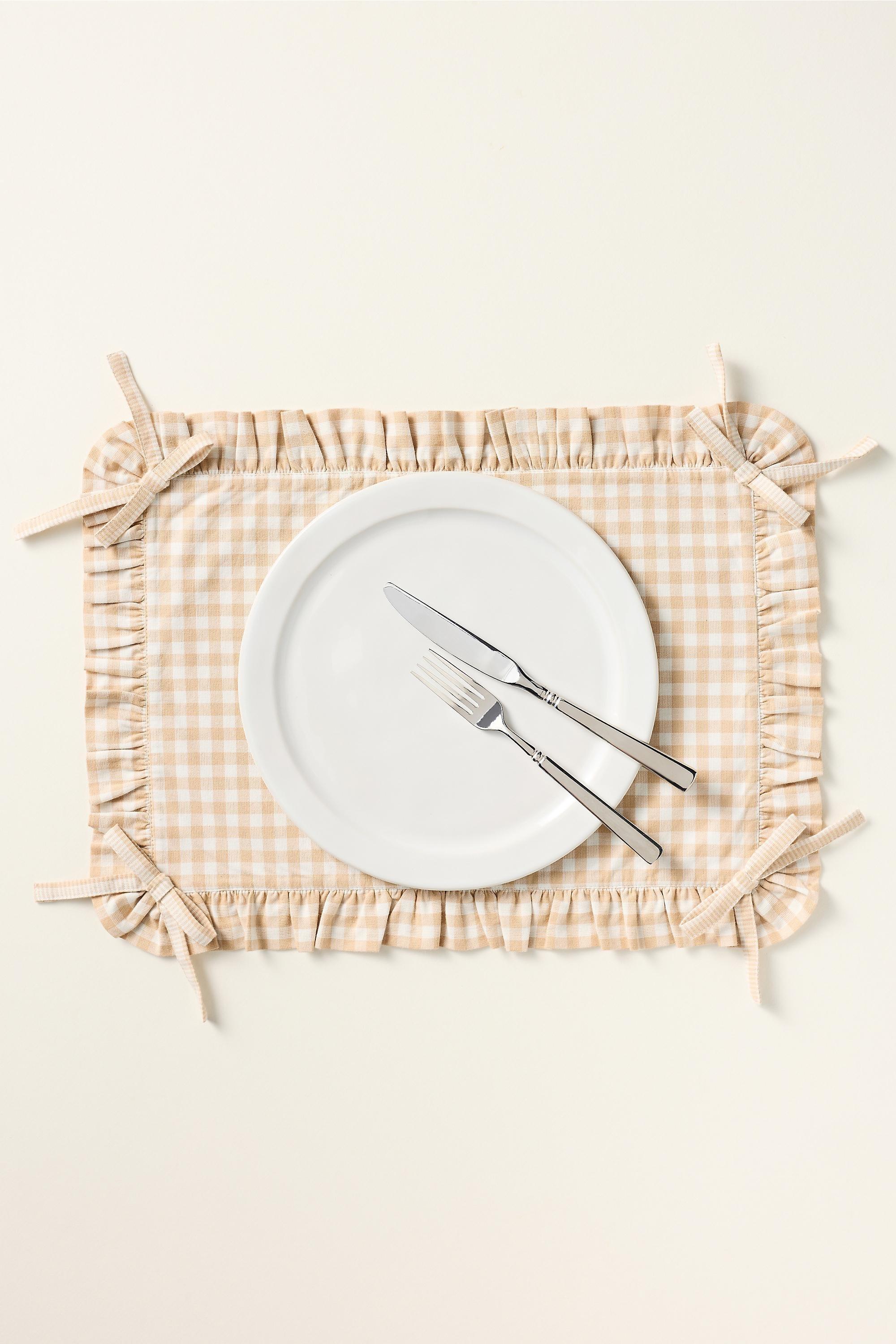 BROWN Brynn Gingham Placemat, A501_0020, medium