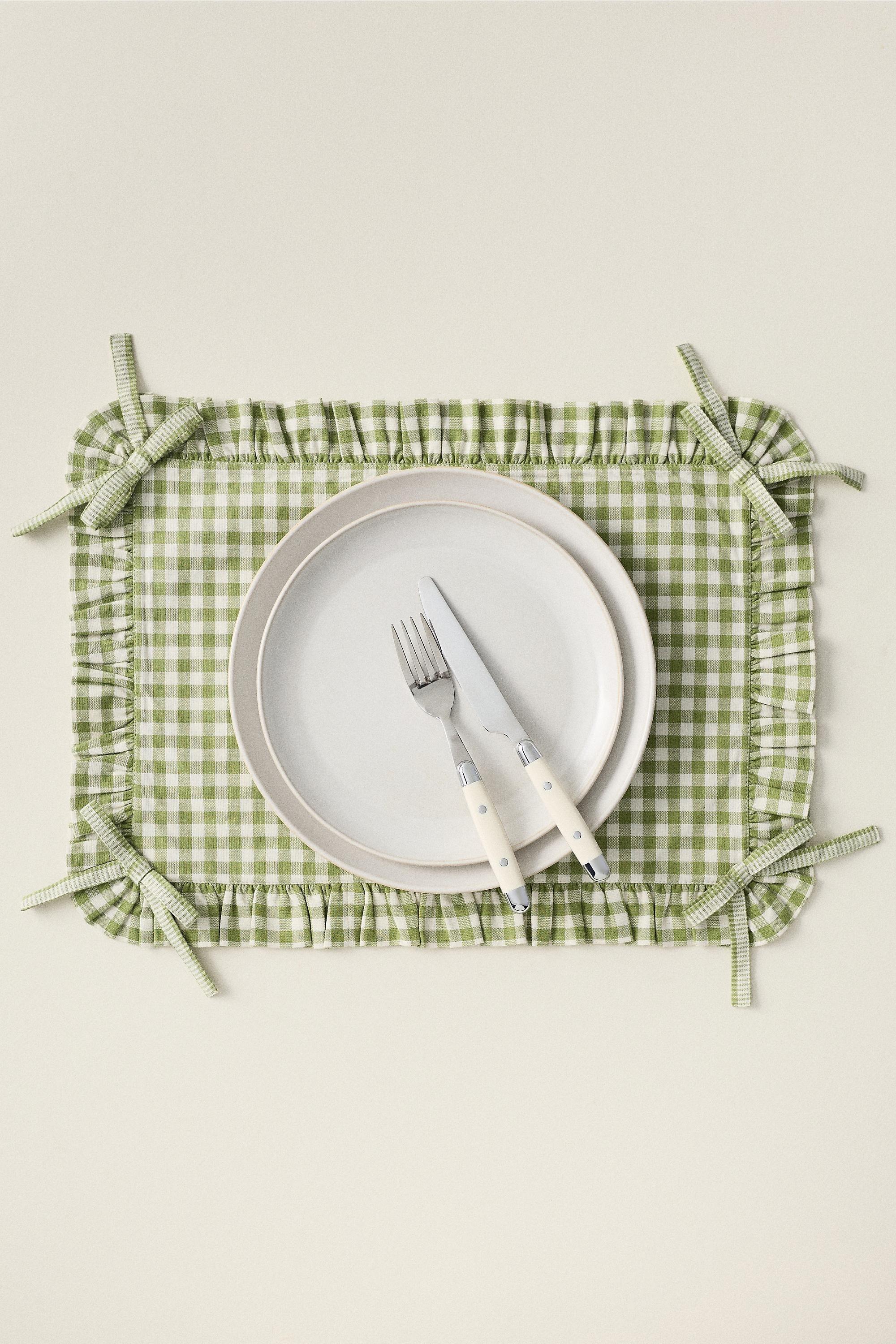 GREEN Brynn Gingham Placemat, A501_0030, medium