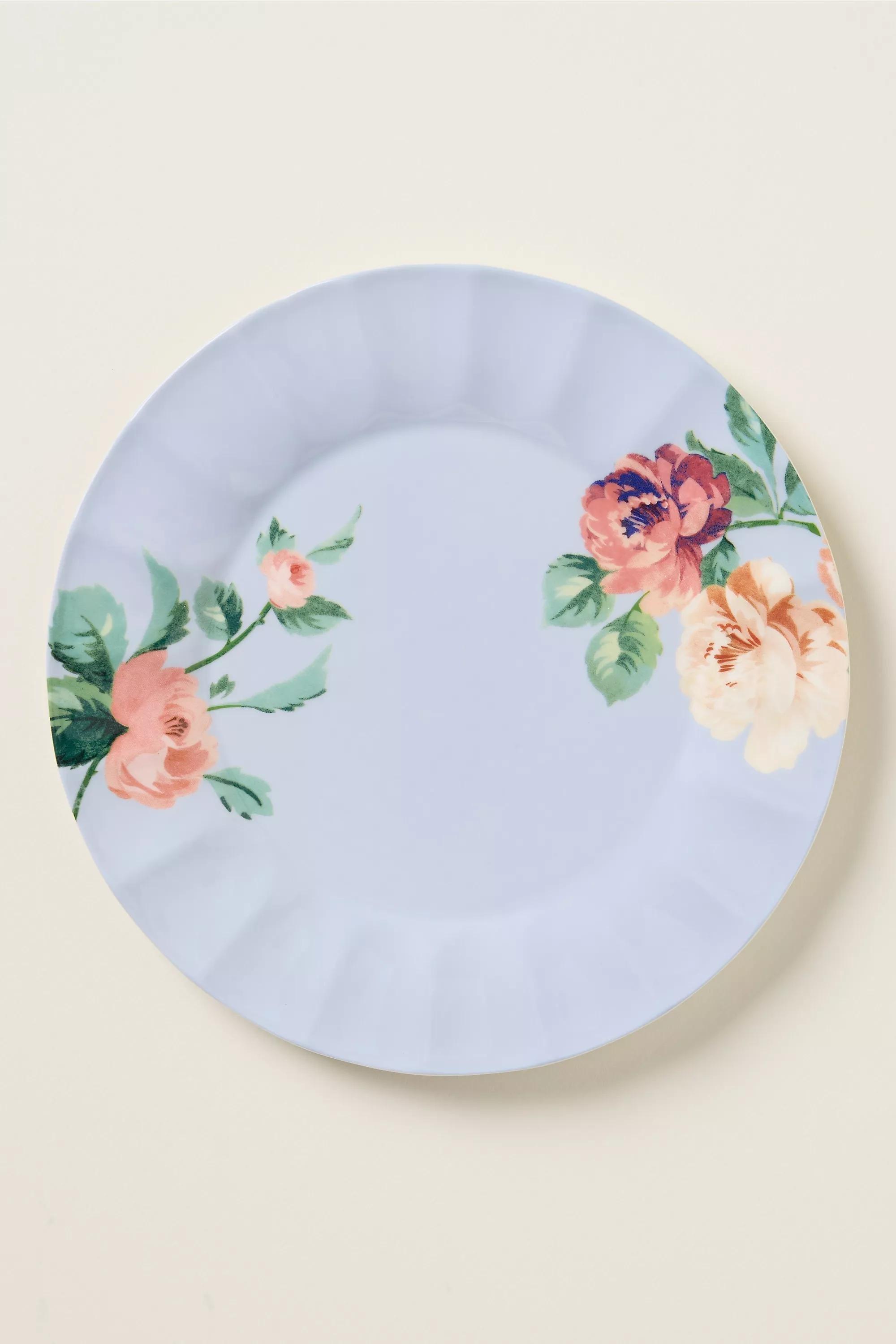By Maeve Chintzware Stoneware Dessert Plate, Blue, A501_0040, large image number 1