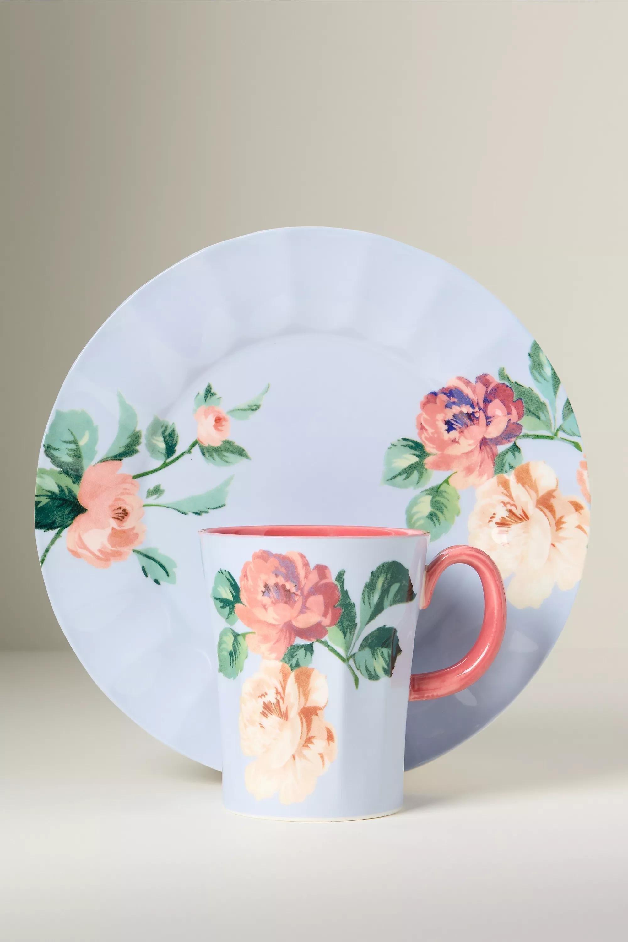 By Maeve Chintzware Stoneware Dessert Plate, Blue, A501_0040, large image number 3